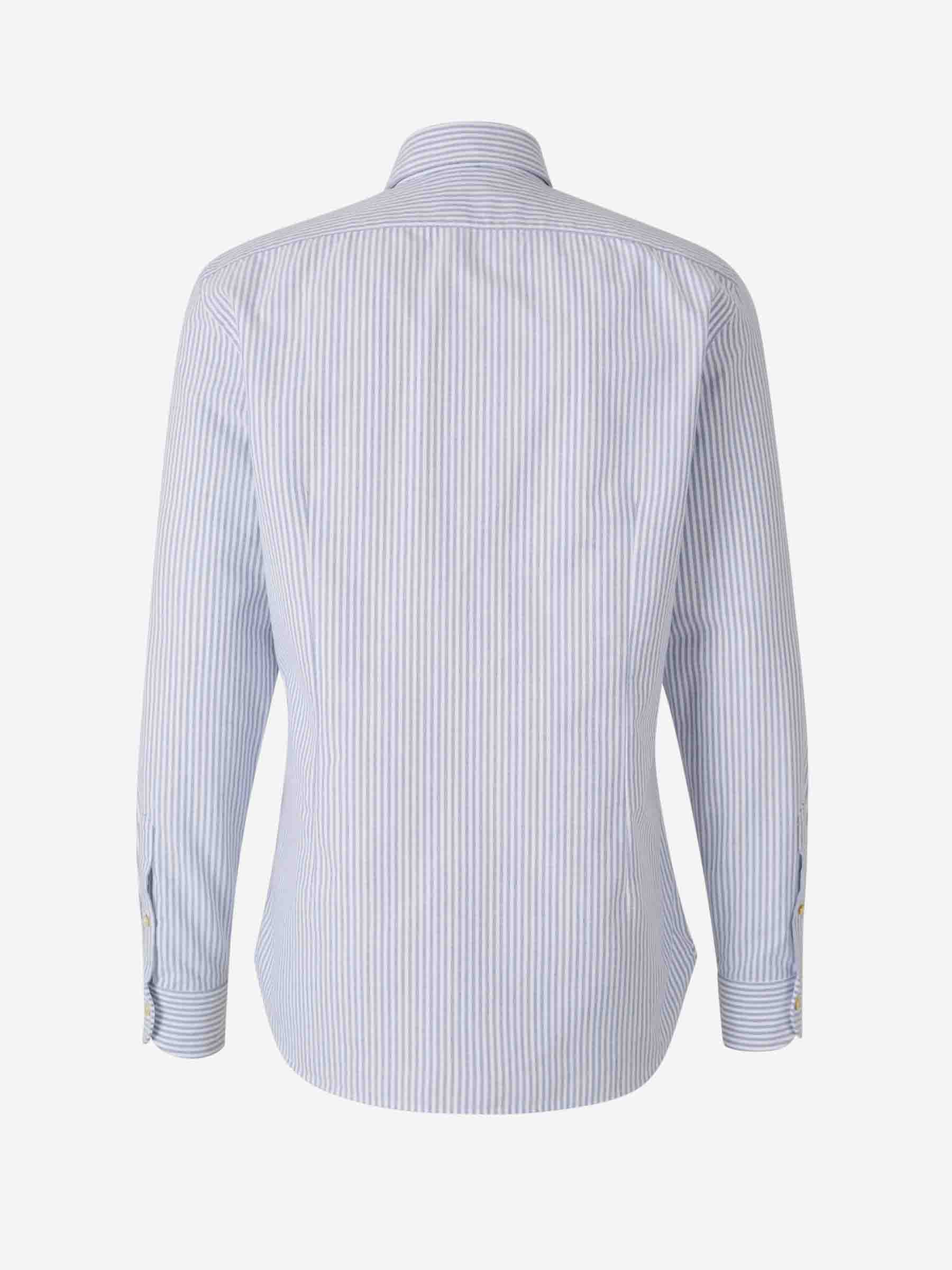 Outlet online Vincenzo di Ruggiero Hombre Camisa Rayas Algodón color Azul sku 531-006406 02 - Foto 2