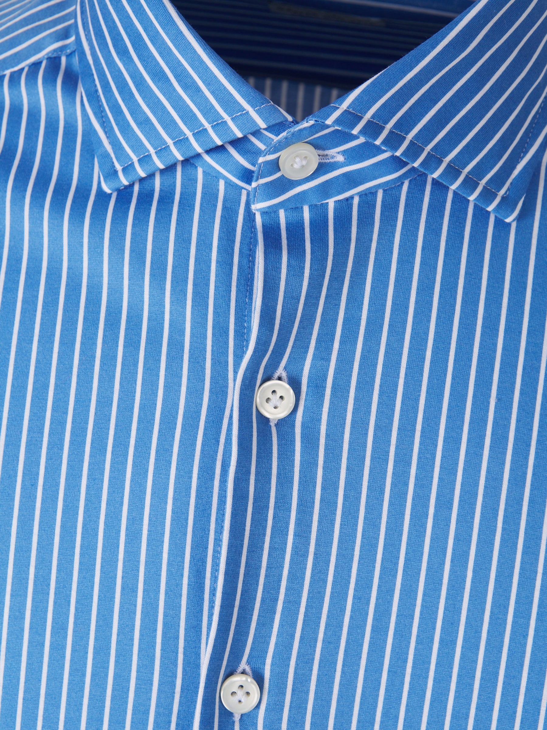 Santa Eulalia Hombre Barcelona Camisa Algodón Rayas color Azul Cobalto sku 531-006411 01 - Foto 3