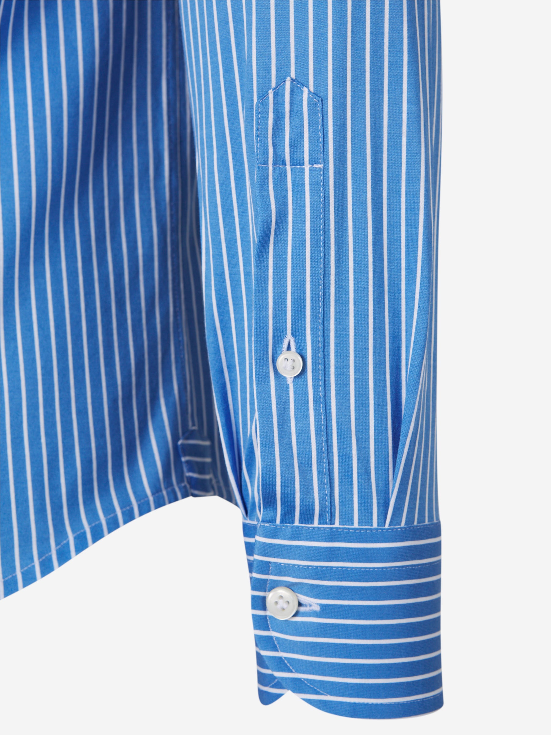 Santa Eulalia Hombre Barcelona Camisa Algodón Rayas color Azul Cobalto sku 531-006411 01 - Foto 4