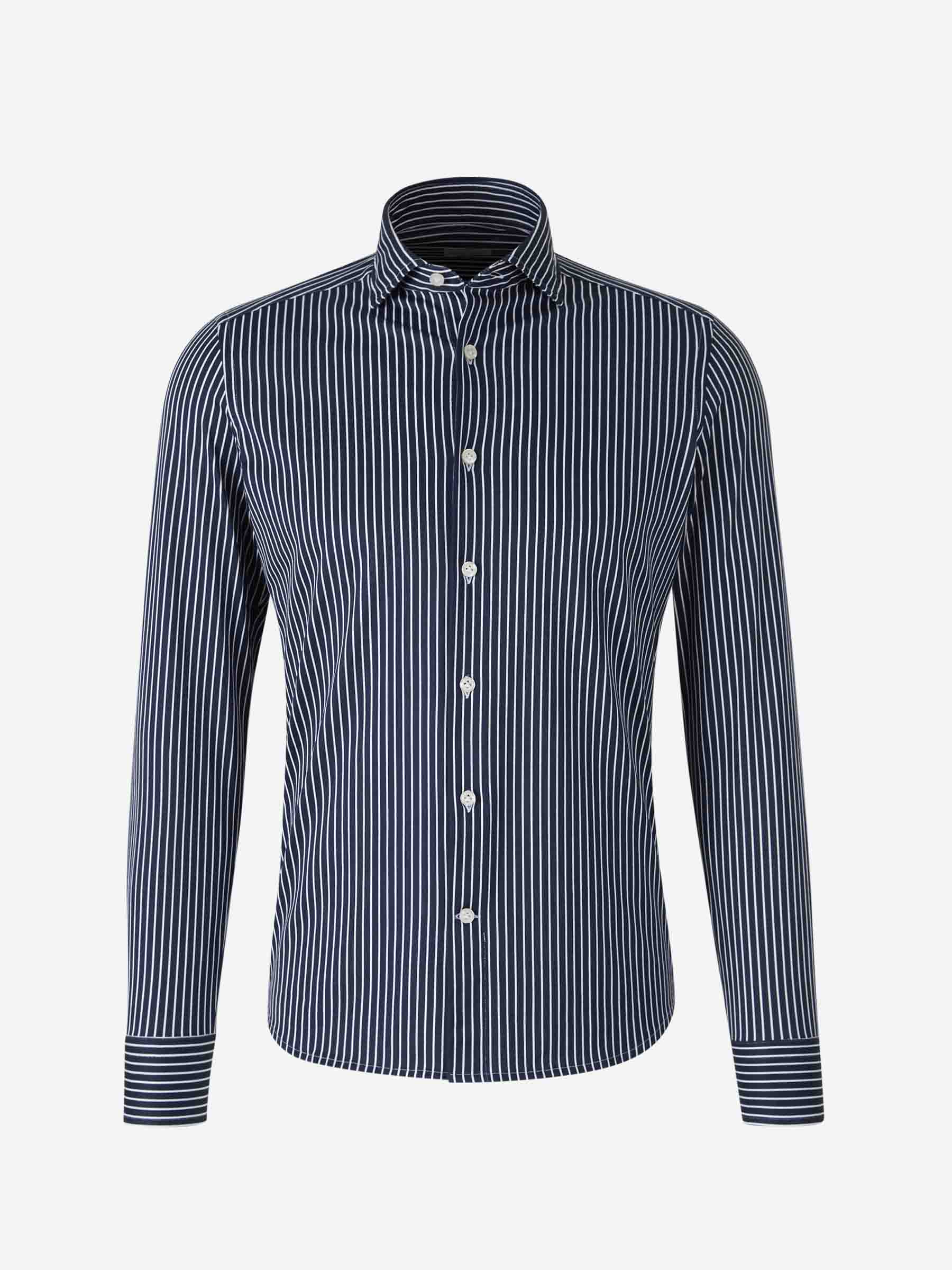 Santa Eulalia Hombre Barcelona Camisa Algodón Rayas color Azul Noche sku 531-006411 03 - Foto 1