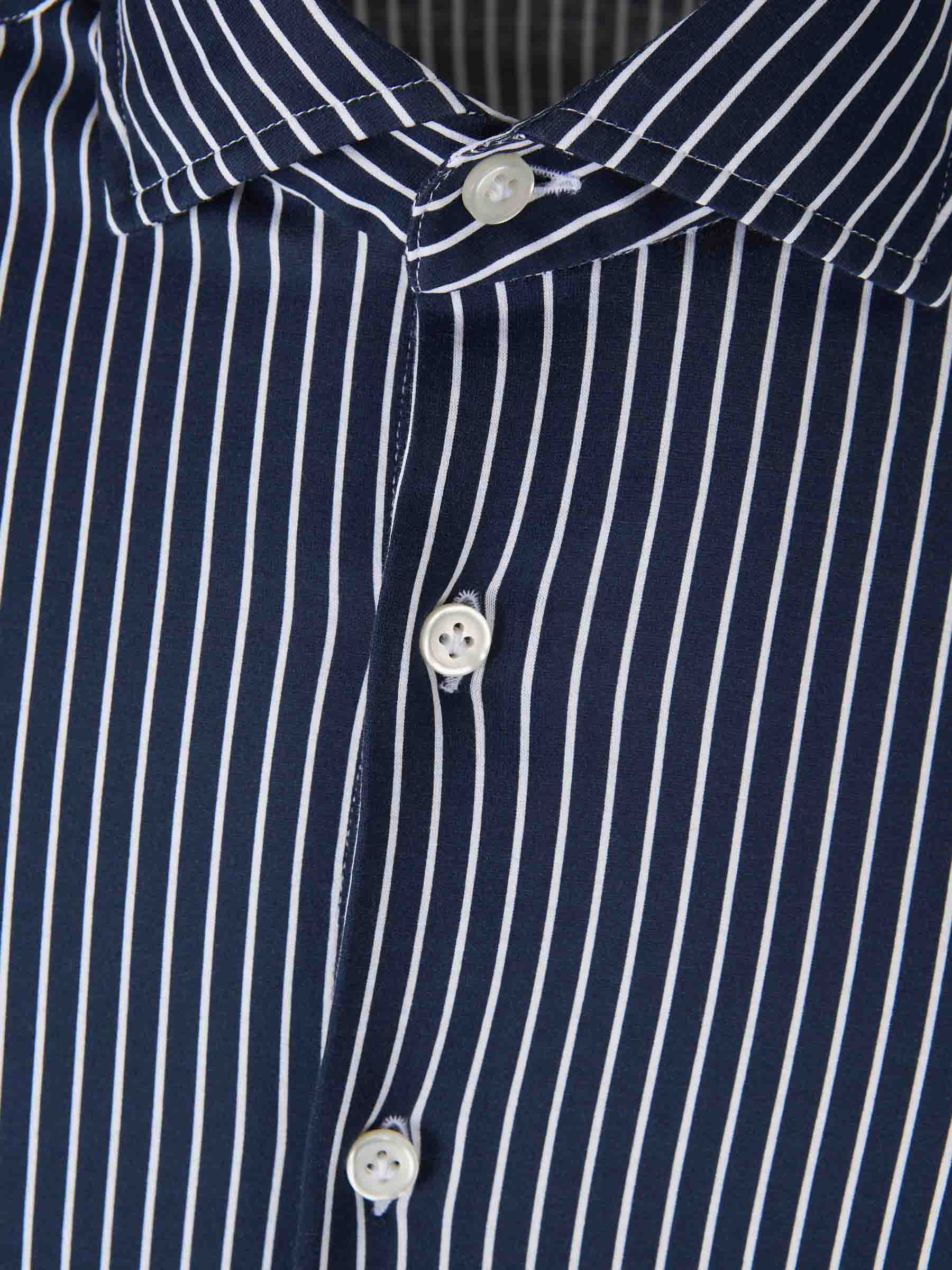 Santa Eulalia Hombre Barcelona Camisa Algodón Rayas color Azul Noche sku 531-006411 03 - Foto 3