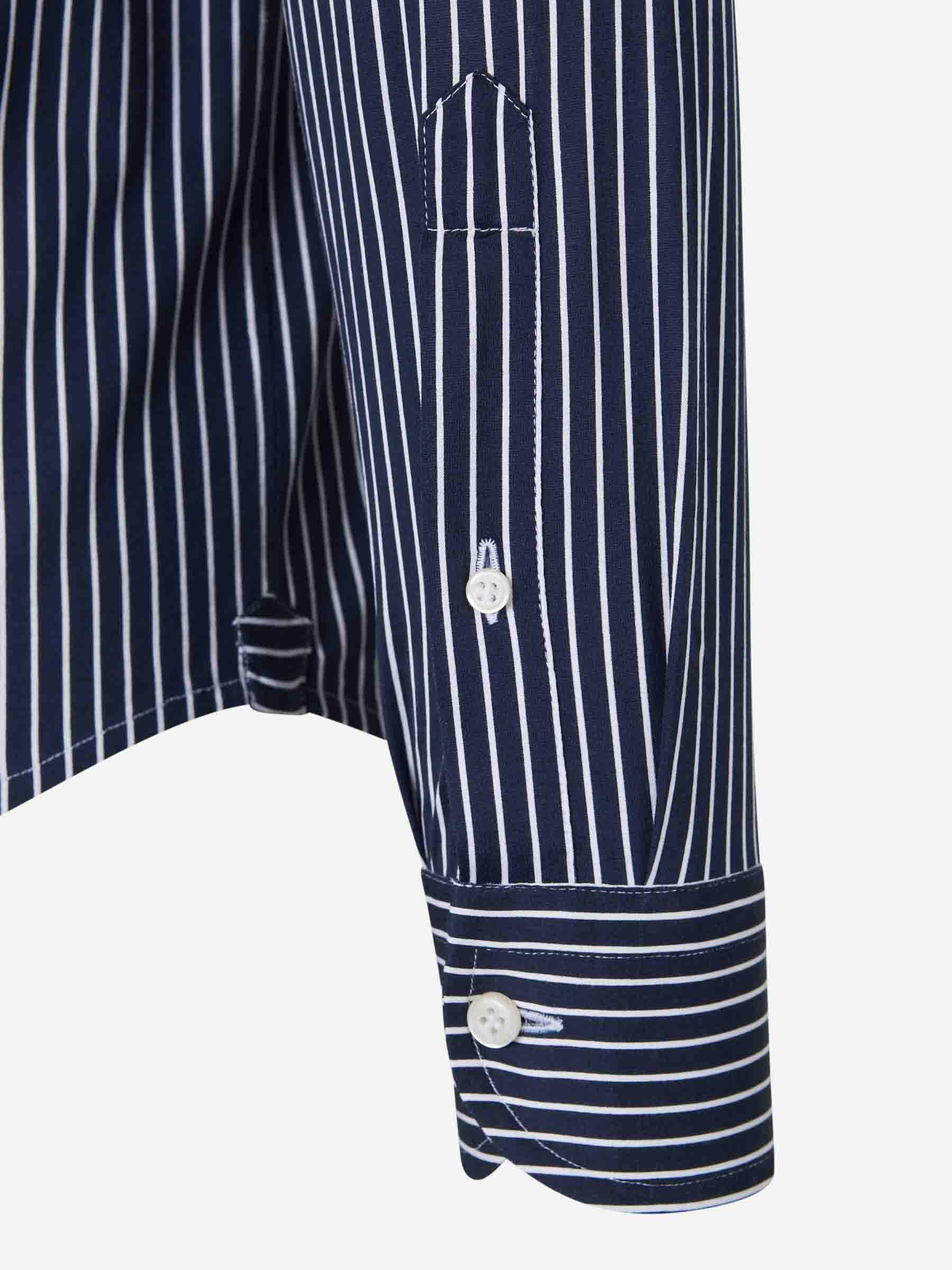 Santa Eulalia Hombre Barcelona Camisa Algodón Rayas color Azul Noche sku 531-006411 03 - Foto 4