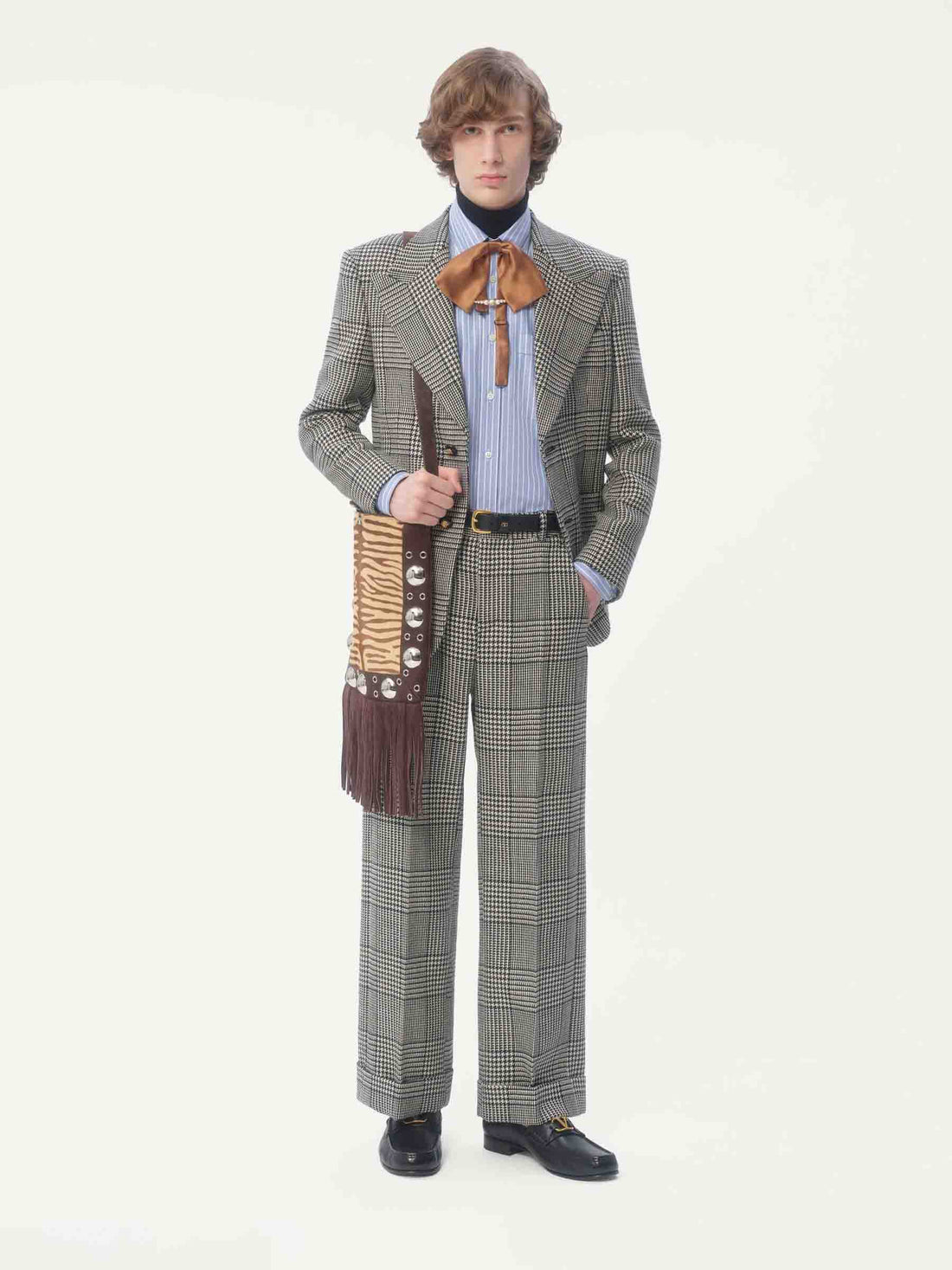 Valentino Hombre Barcelona Camisa Rayas Algodón color Azul sku 531-006412 01 - Foto 2