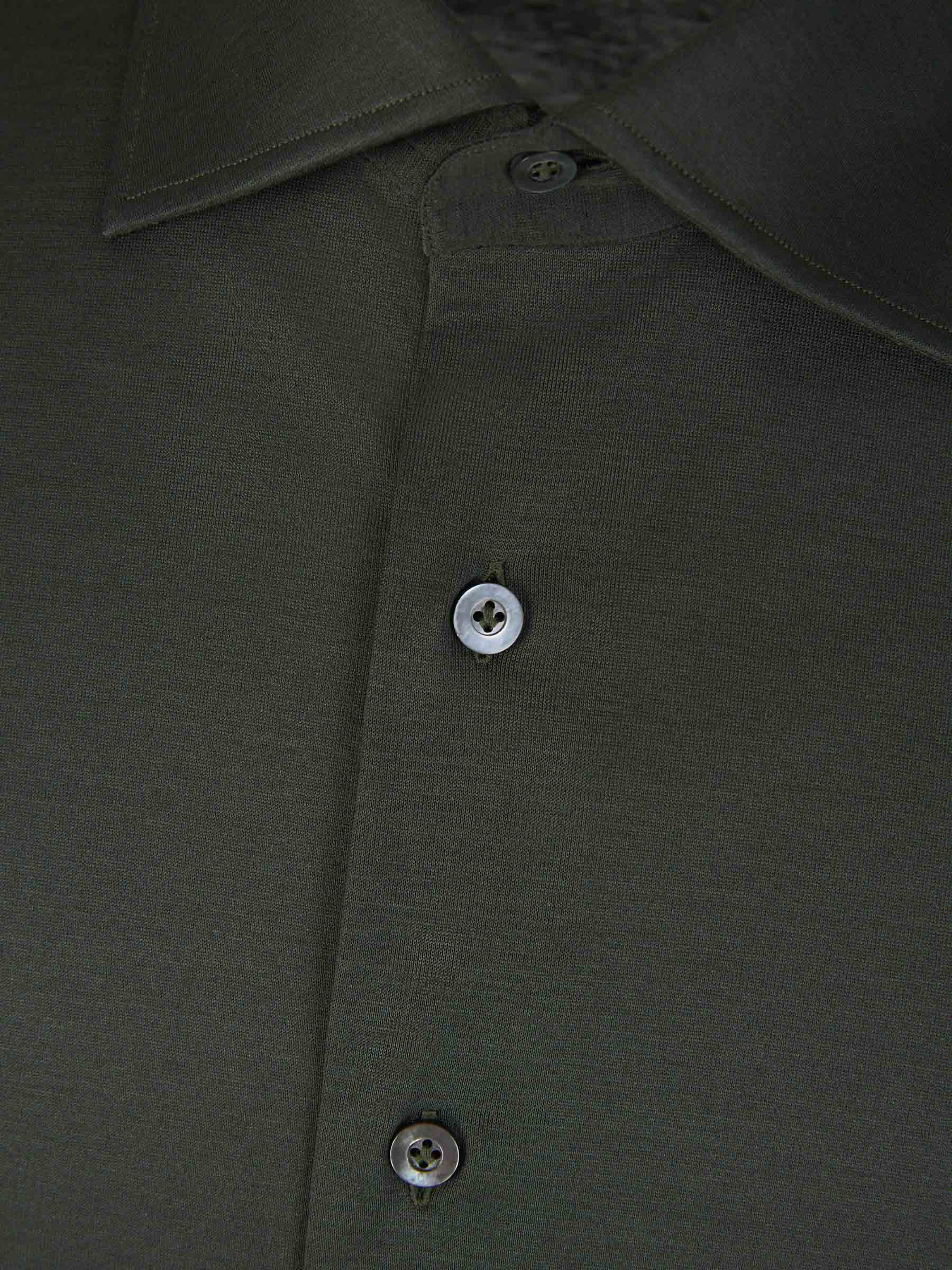 Fray Hombre Barcelona Camisa Micro Punto color Verde Oscuro sku 531-006415 03 - Foto 3