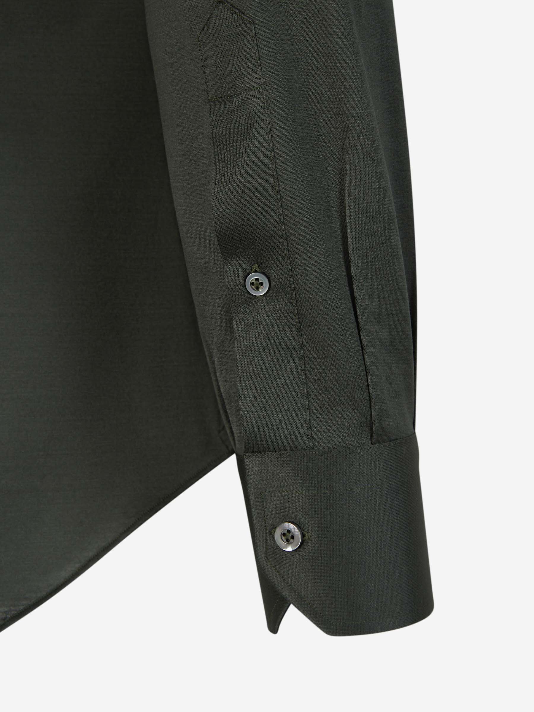 Fray Hombre Barcelona Camisa Micro Punto color Verde Oscuro sku 531-006415 03 - Foto 4