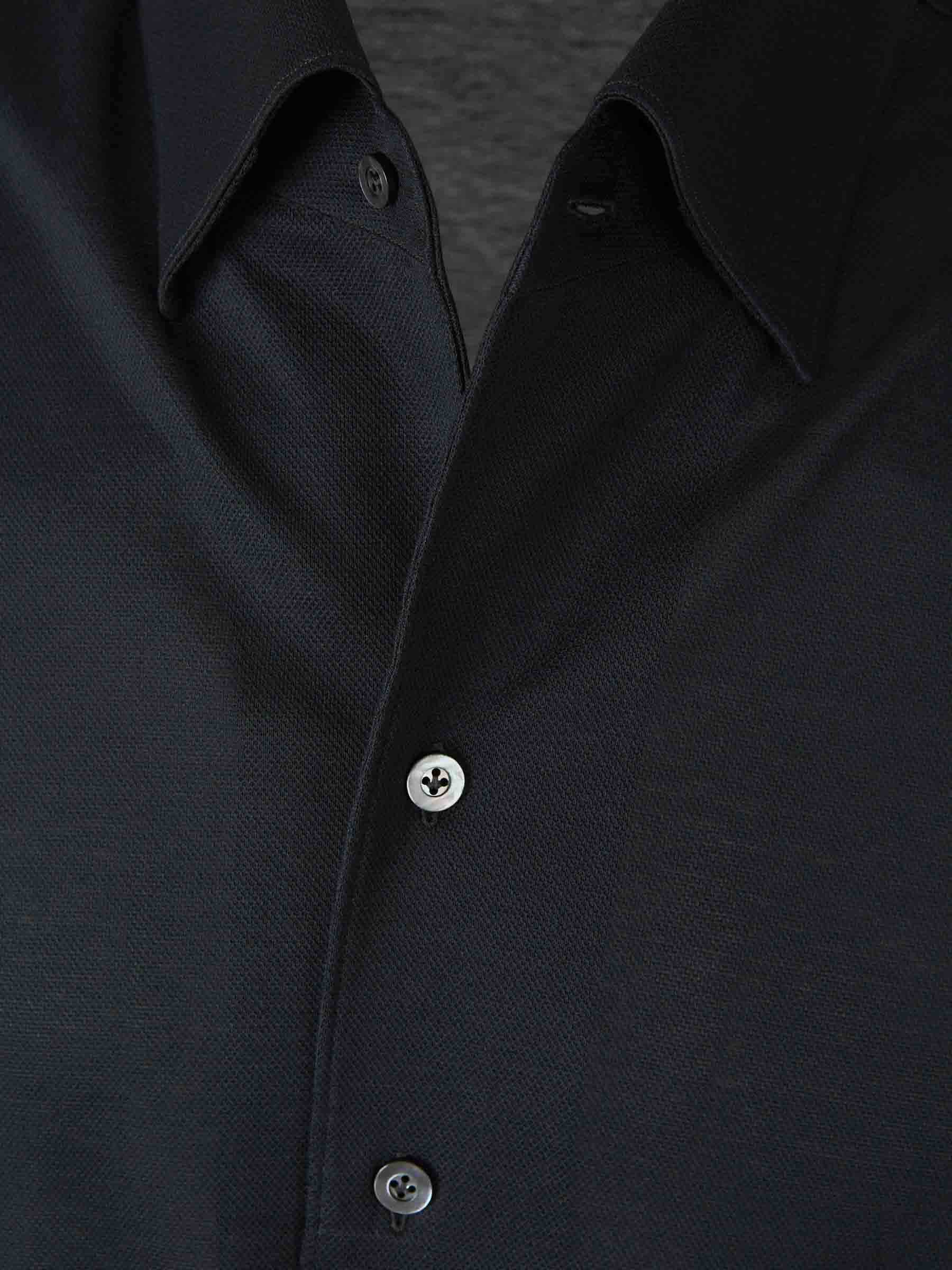 Outlet online Fray Hombre Camisa Lisa Algodón color Azul Noche sku 531-006416 01 - Foto 3