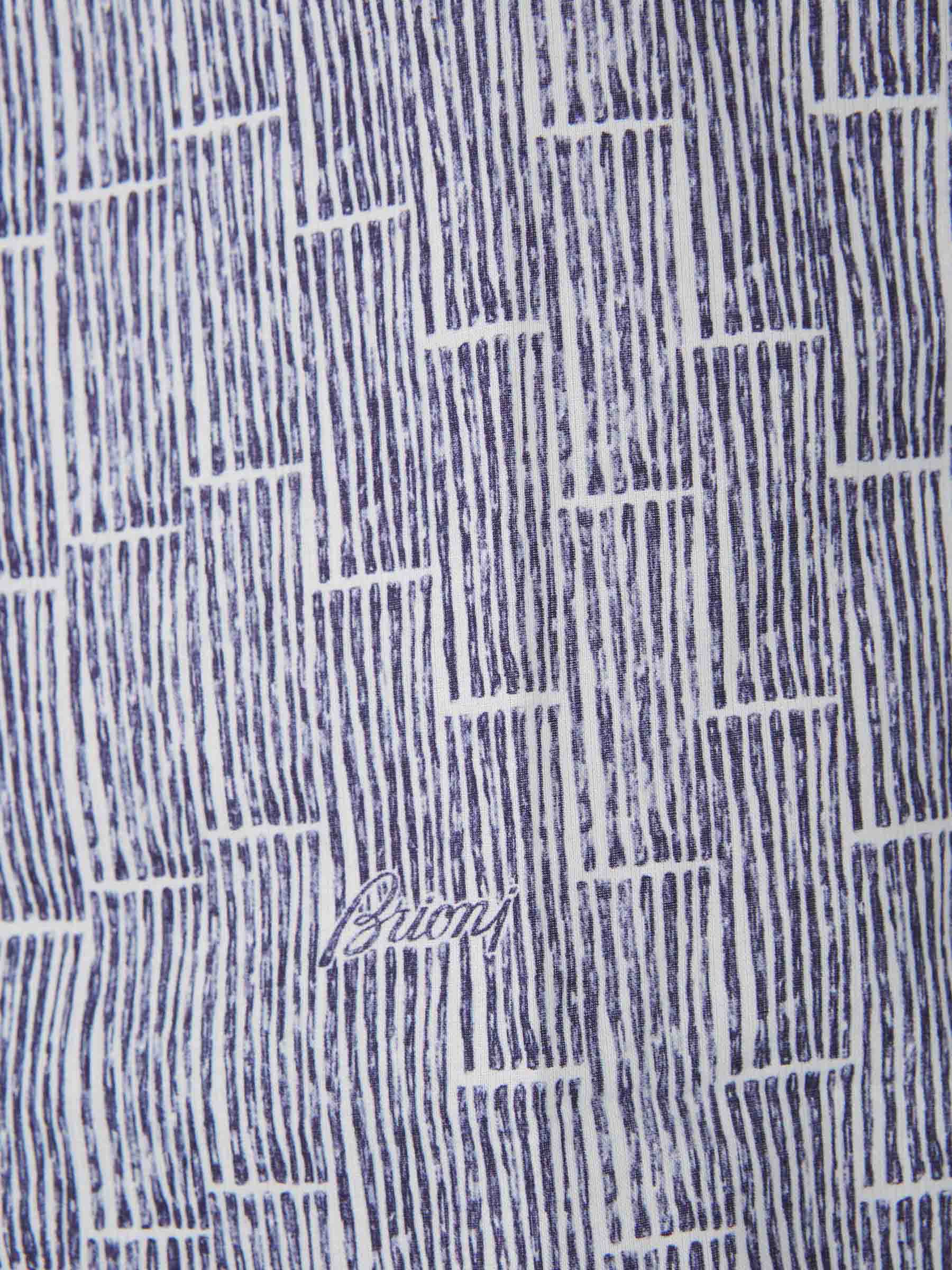 Outlet online Brioni Hombre Camisa Estampada Algodón color Azul sku 531-006424 01 - Foto 4
