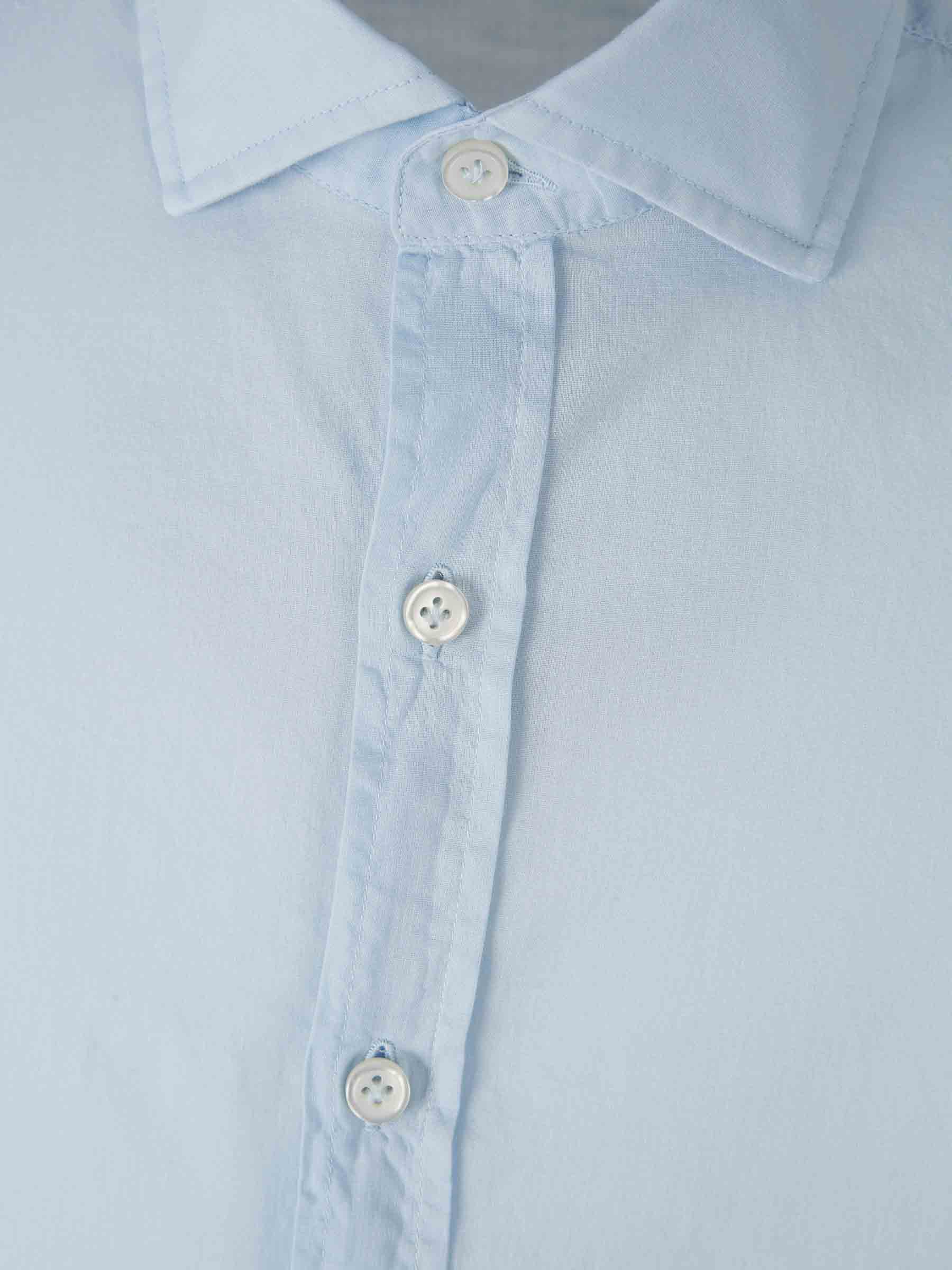 Outlet online Santa Eulalia Hombre Camisa Lisa Algodón color Azul Celeste sku 531-006426 02 - Foto 3