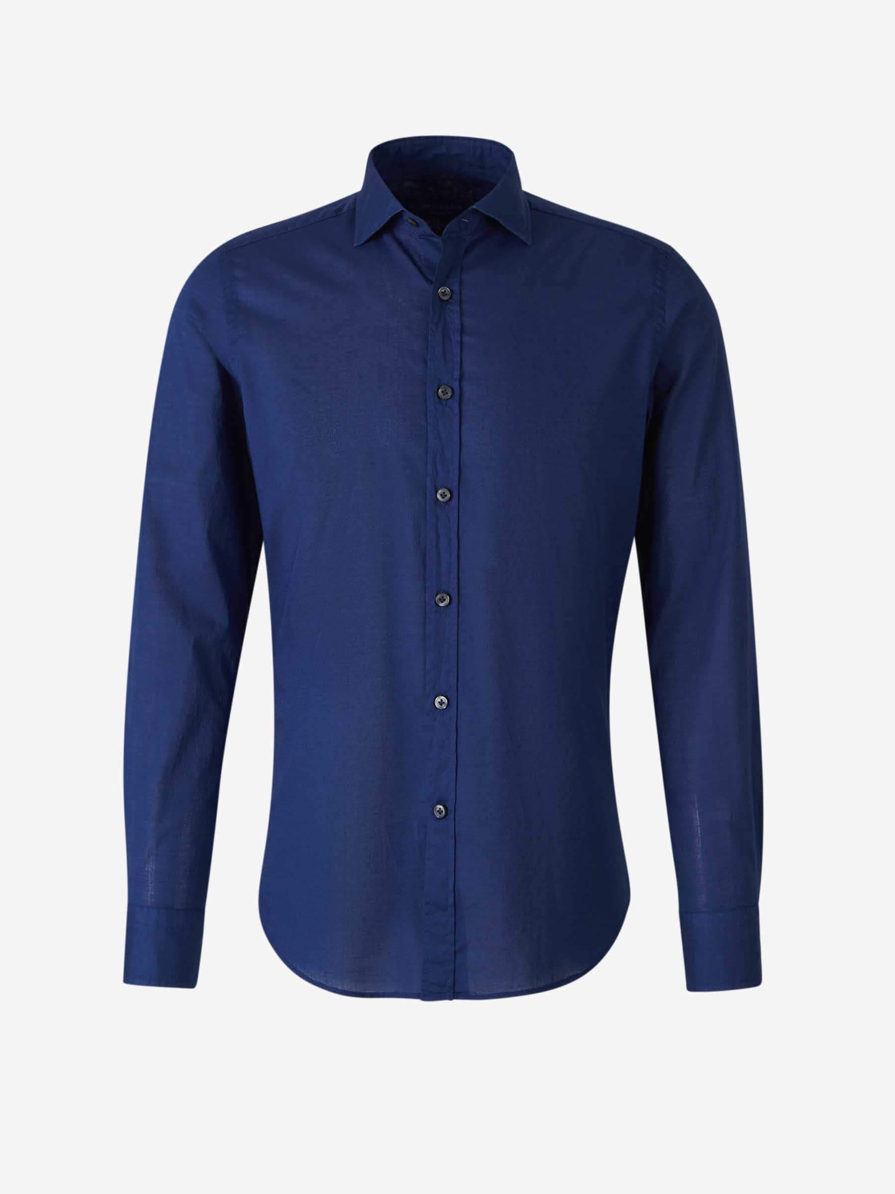 Outlet online Santa Eulalia Hombre Camisa Lisa Algodón color Azul Cobalto sku 531-006426 04 - Foto 1