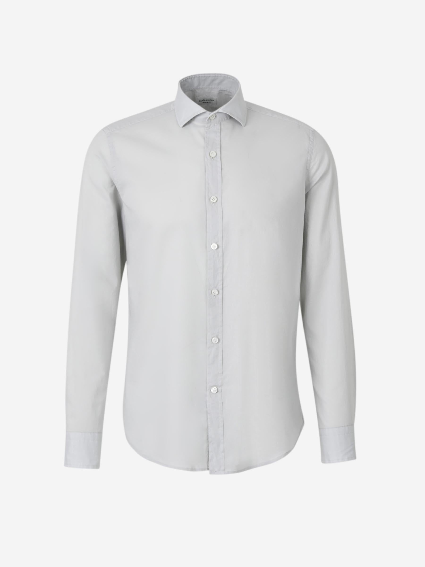 Outlet online Santa Eulalia Hombre Camisa Lisa Algodón color Gris Claro sku 531-006426 05 - Foto 1