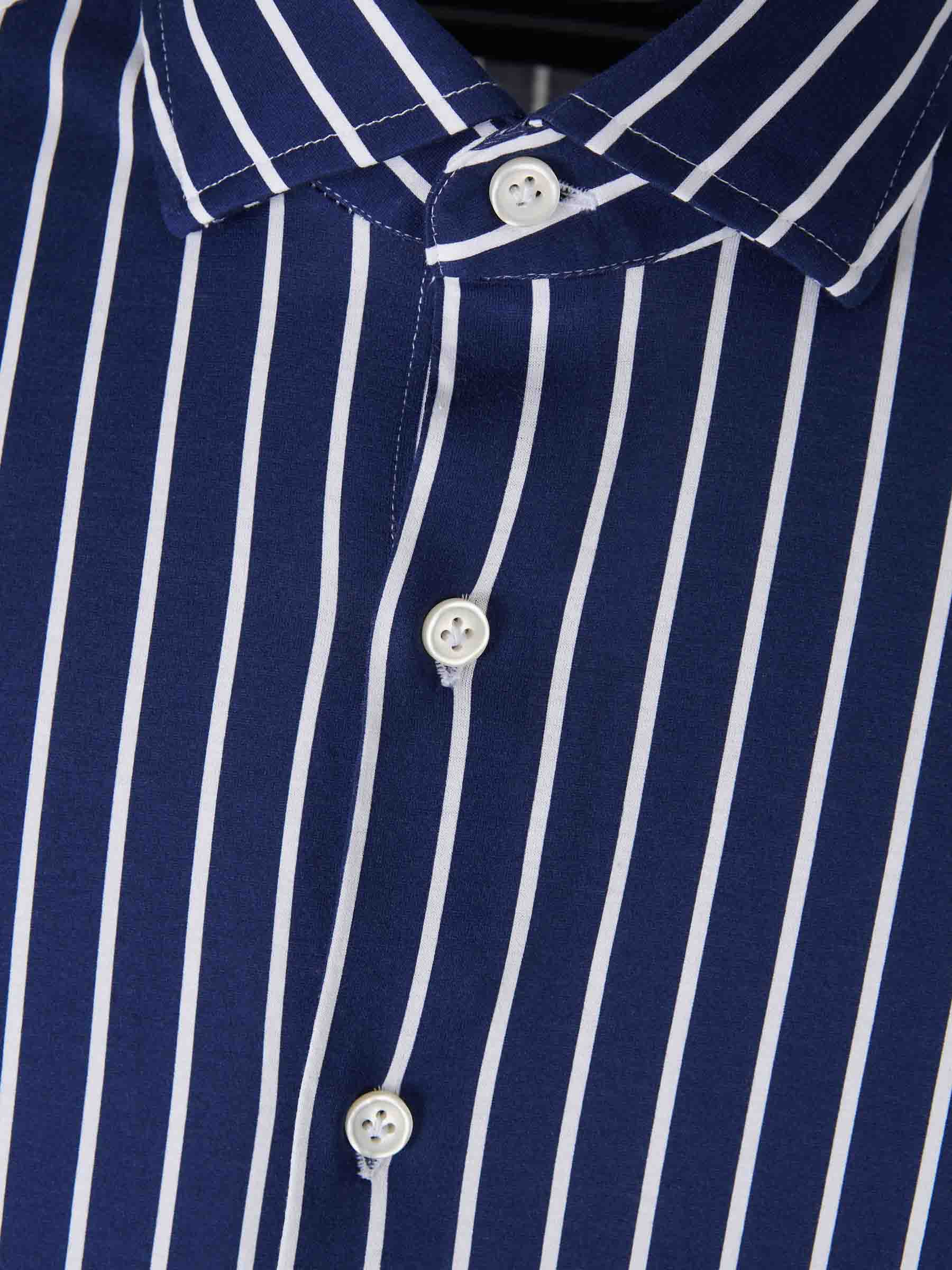 Santa Eulalia Hombre Barcelona Camisa Motivo Rayas color Azul Cobalto sku 531-006427 01 - Foto 3