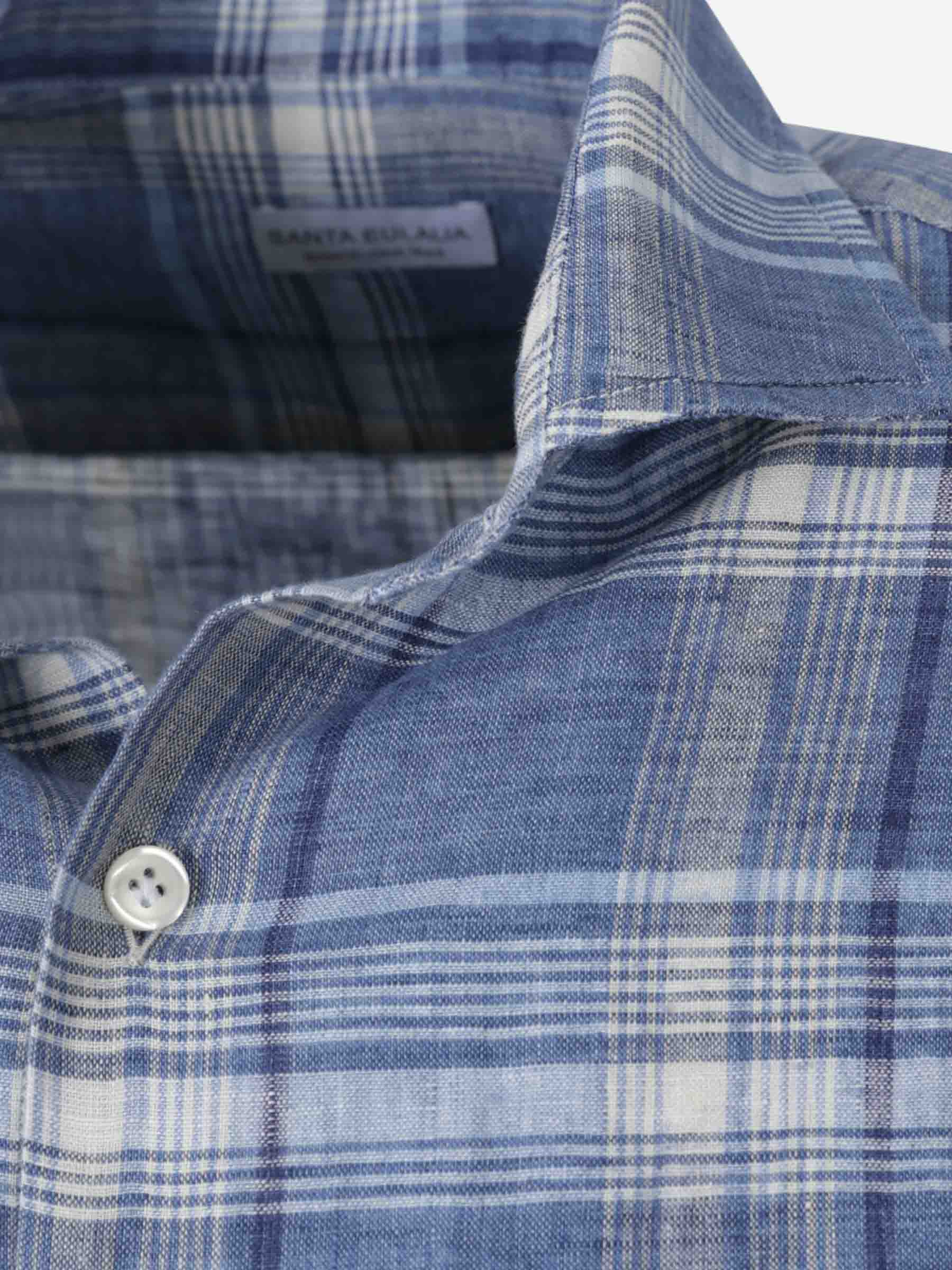 Santa Eulalia Hombre Barcelona Camisa Motivo Cuadros color Azul sku 531-006429 01 - Foto 3