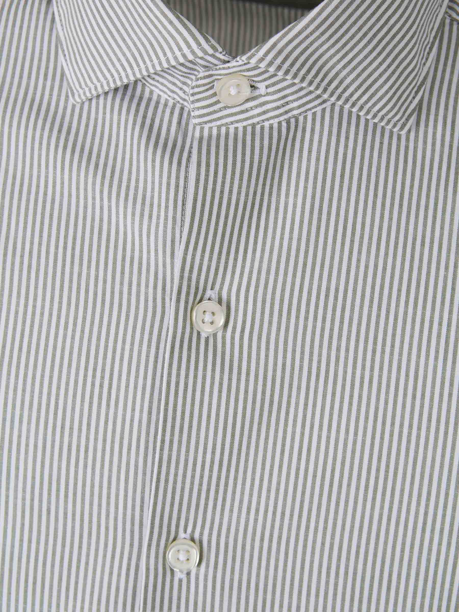 Outlet online Santa Eulalia Hombre Camisa Algodón Rayas color Verde sku 531-006430 01 - Foto 3