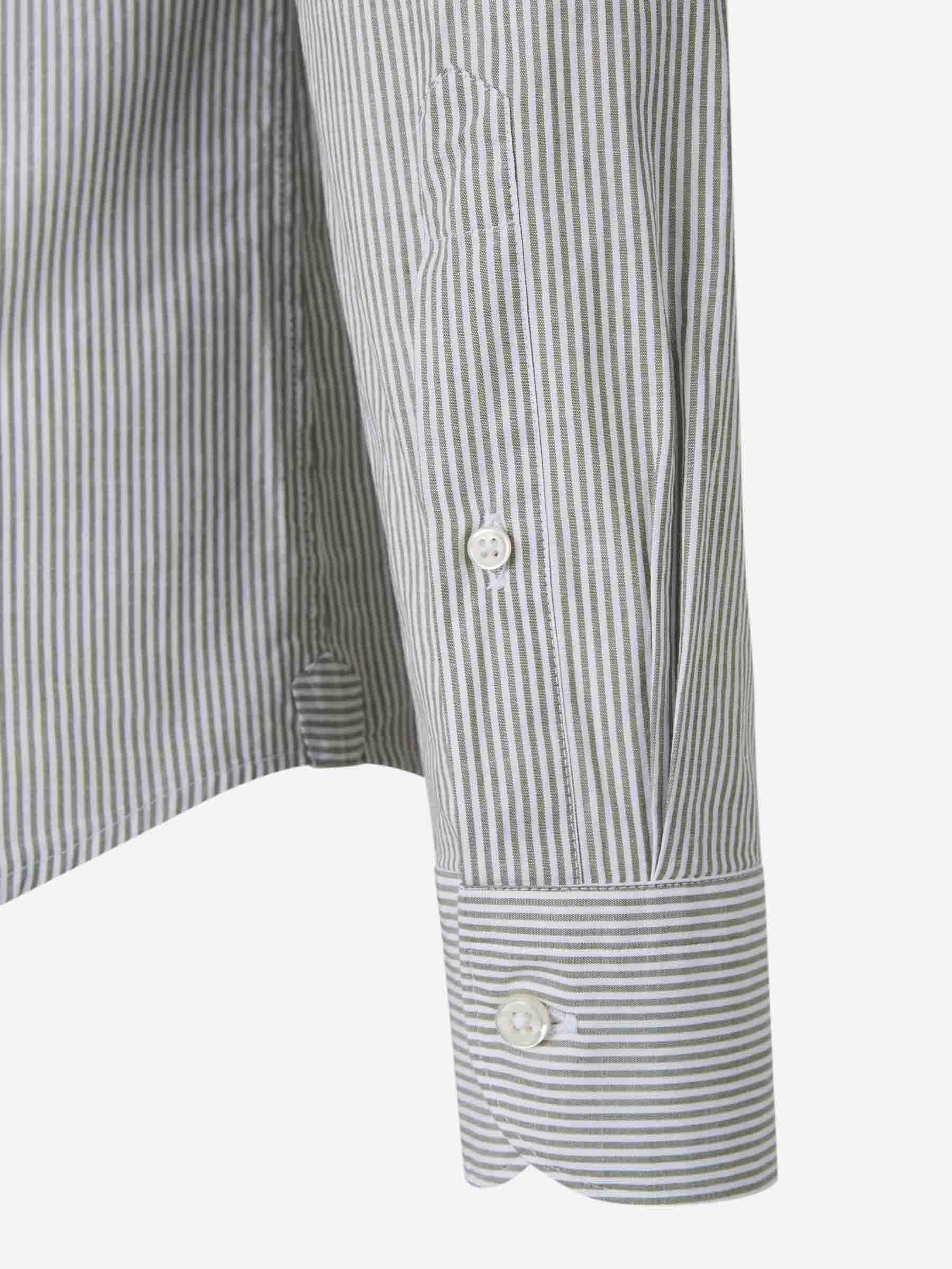 Outlet online Santa Eulalia Hombre Camisa Algodón Rayas color Verde sku 531-006430 01 - Foto 4