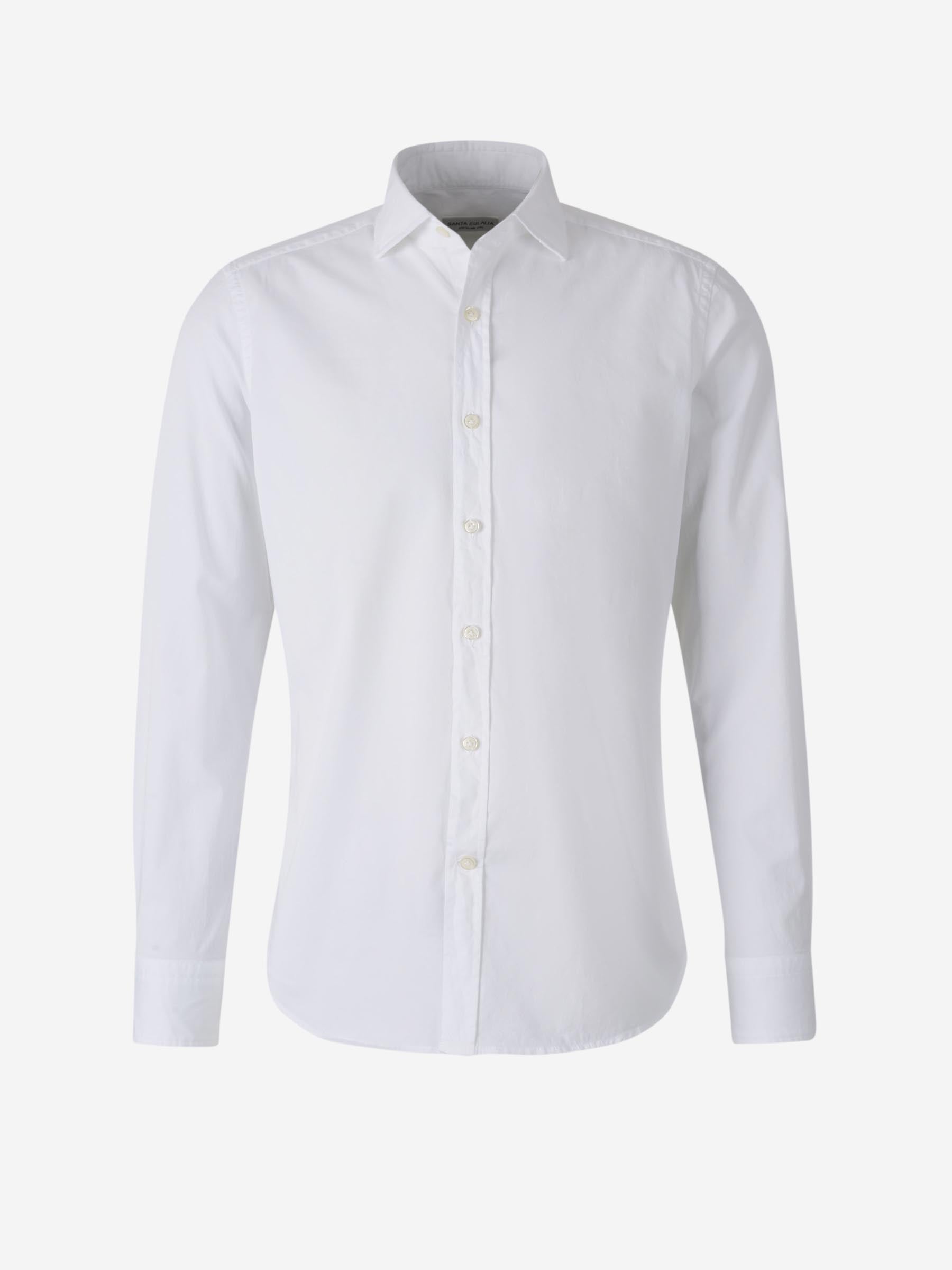 Santa Eulalia Hombre Barcelona Camisa Lisa Algodón color Blanco sku 531-006433 01 - Foto 1