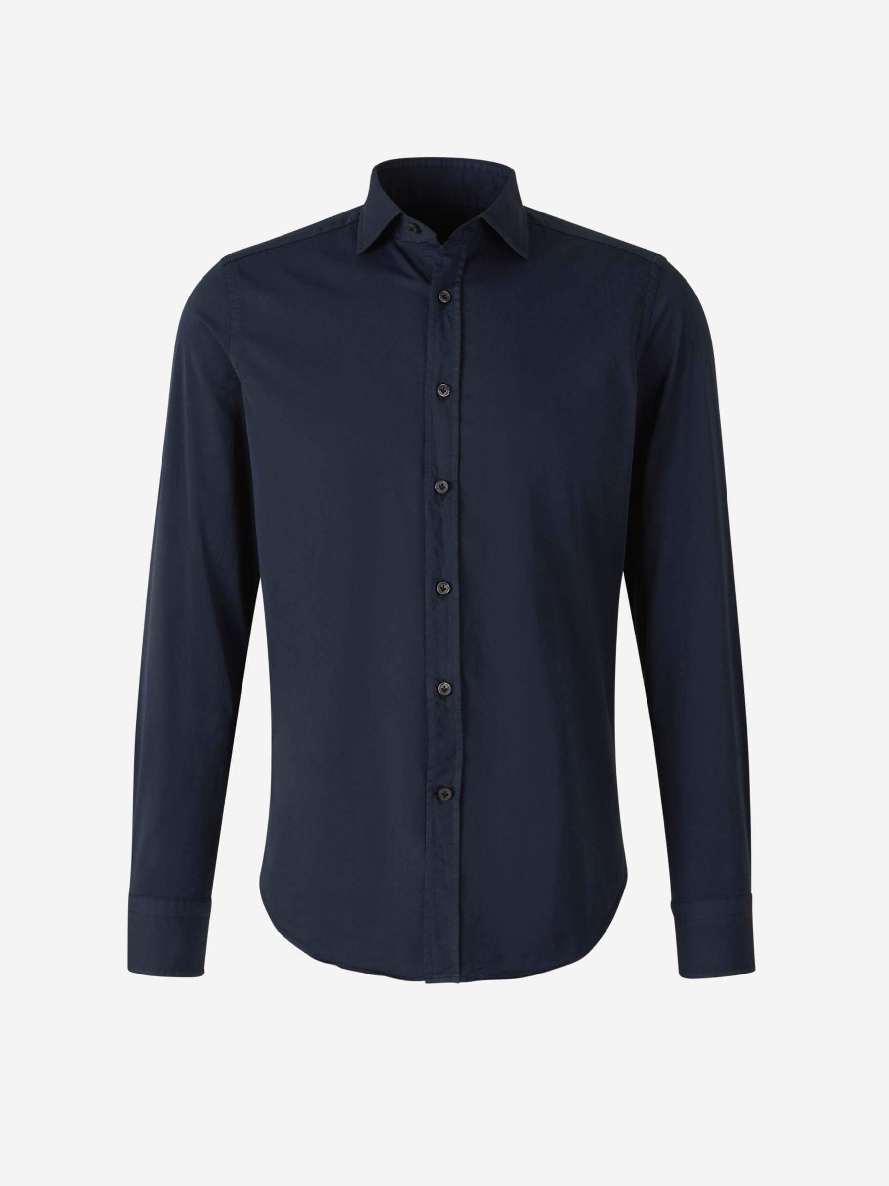 Outlet online Santa Eulalia Hombre Camisa Lisa Algodón color Azul Marino sku 531-006433 03 - Foto 1