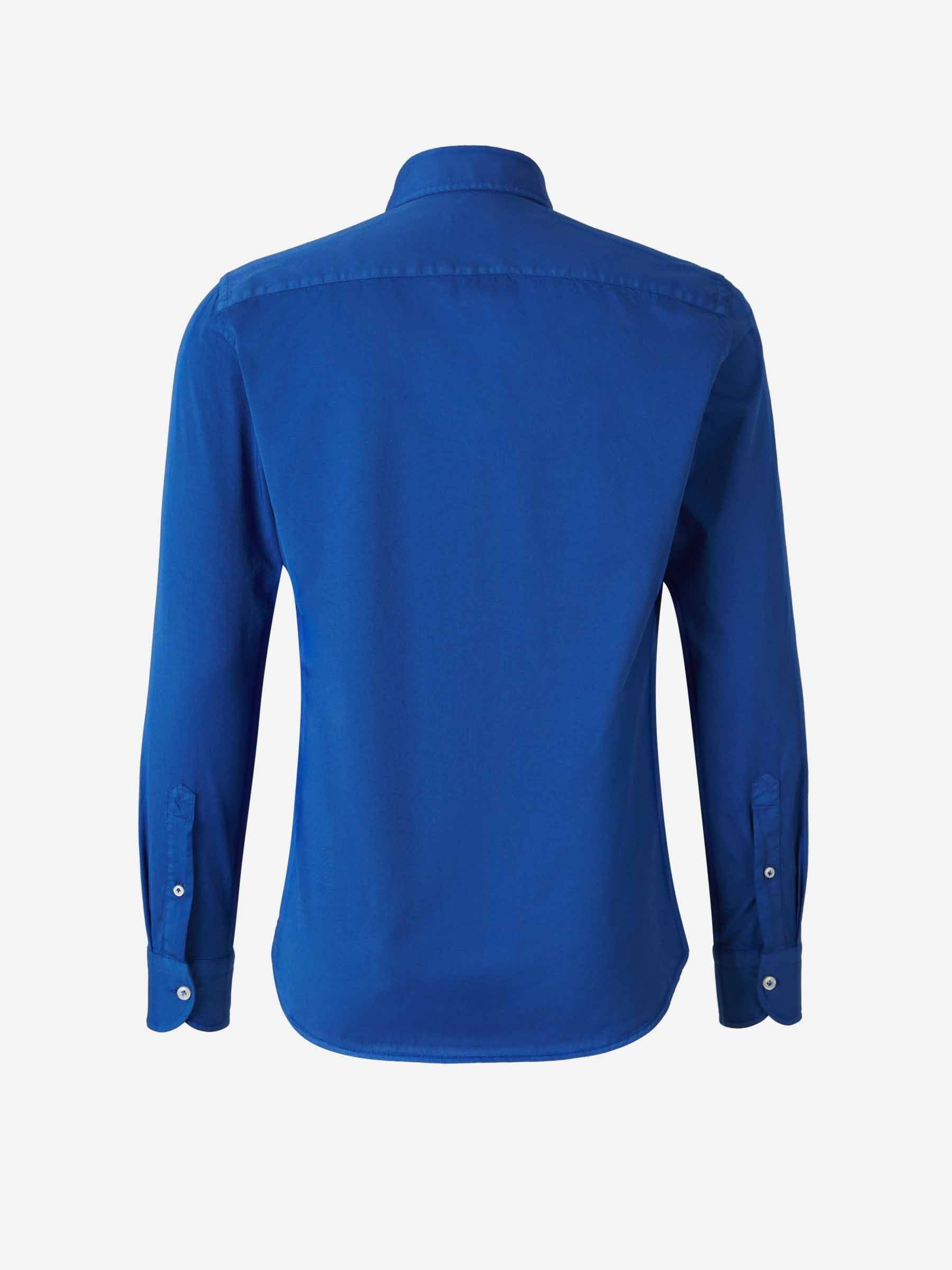Santa Eulalia Hombre Barcelona Camisa Lisa Algodón color Azul Cobalto sku 531-006433 04 - Foto 2