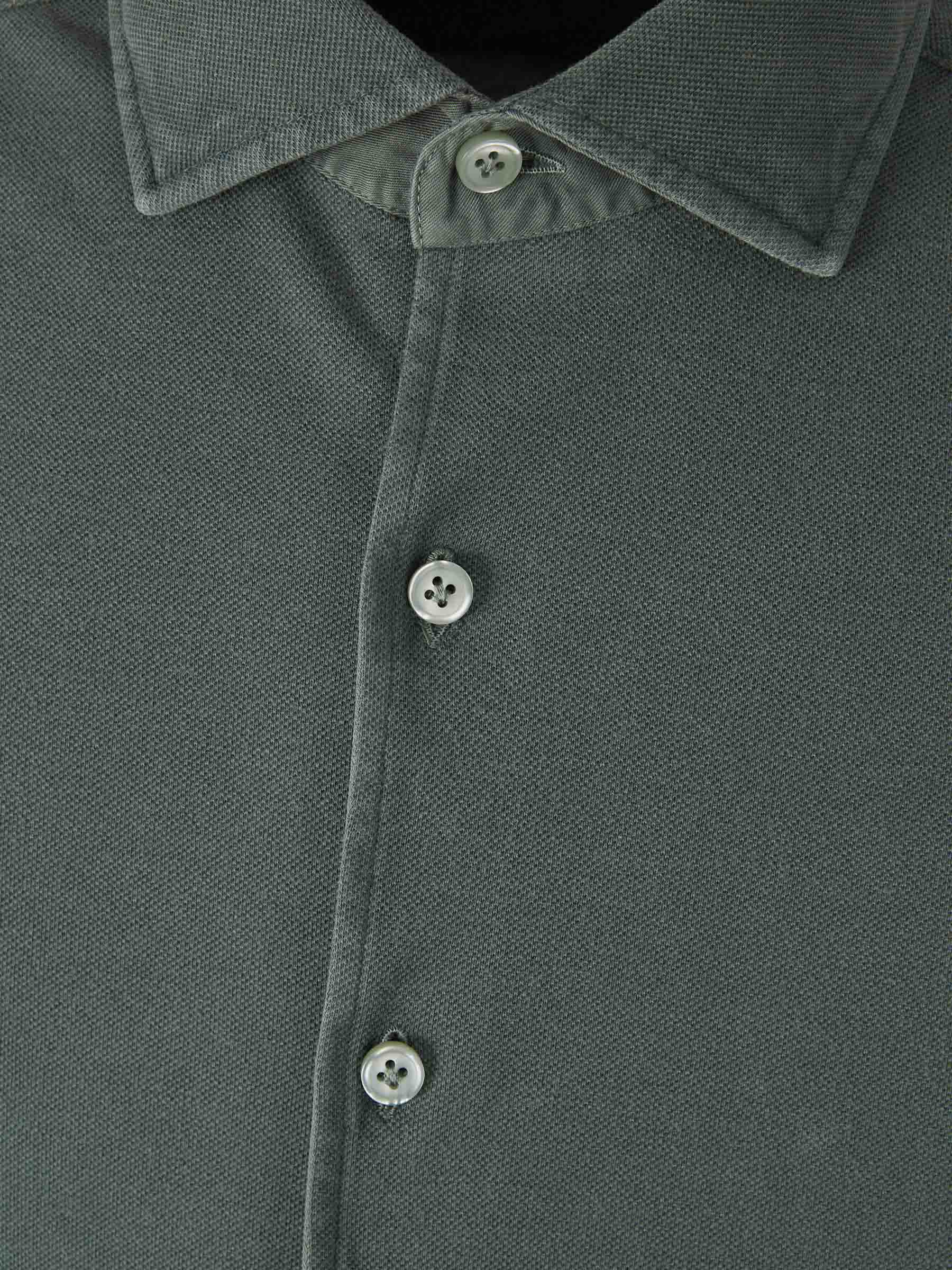 Santa Eulalia Hombre Barcelona Camisa Lisa Algodón color Verde Oscuro sku 531-006435 02 - Foto 3