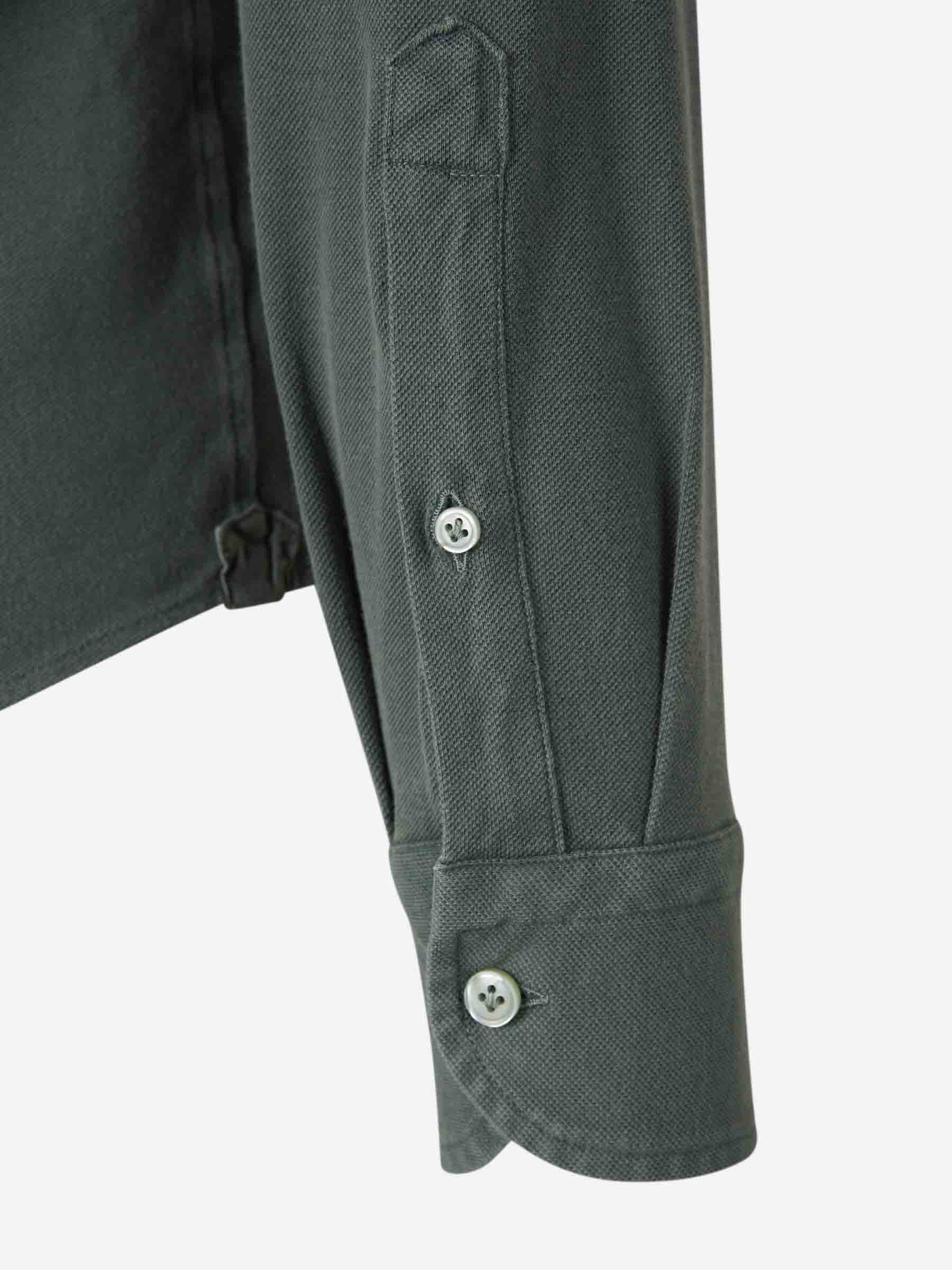 Santa Eulalia Hombre Barcelona Camisa Lisa Algodón color Verde Oscuro sku 531-006435 02 - Foto 4