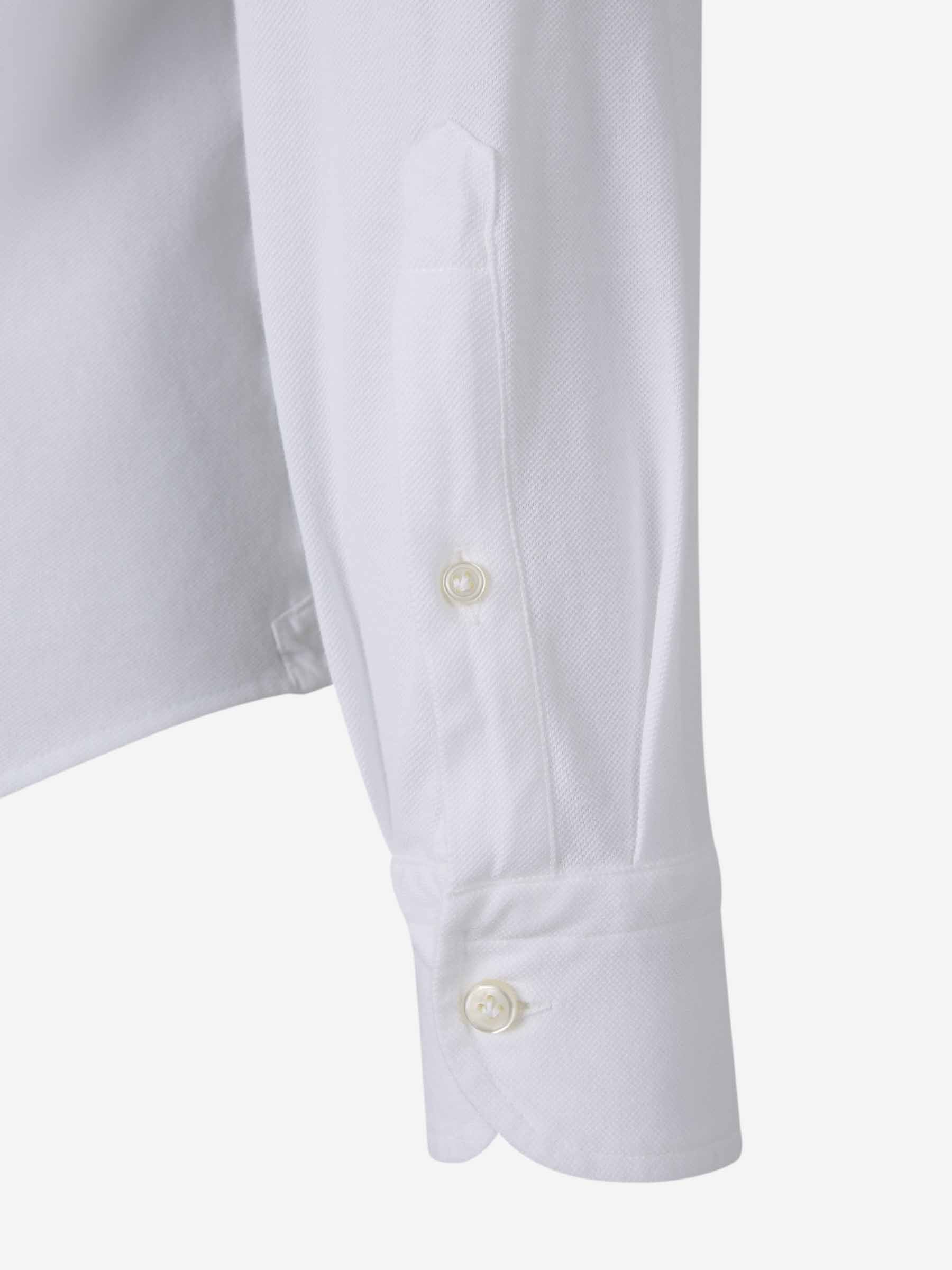 Outlet online Santa Eulalia Hombre Camisa Lisa Algodón color Blanco sku 531-006435 03 - Foto 4