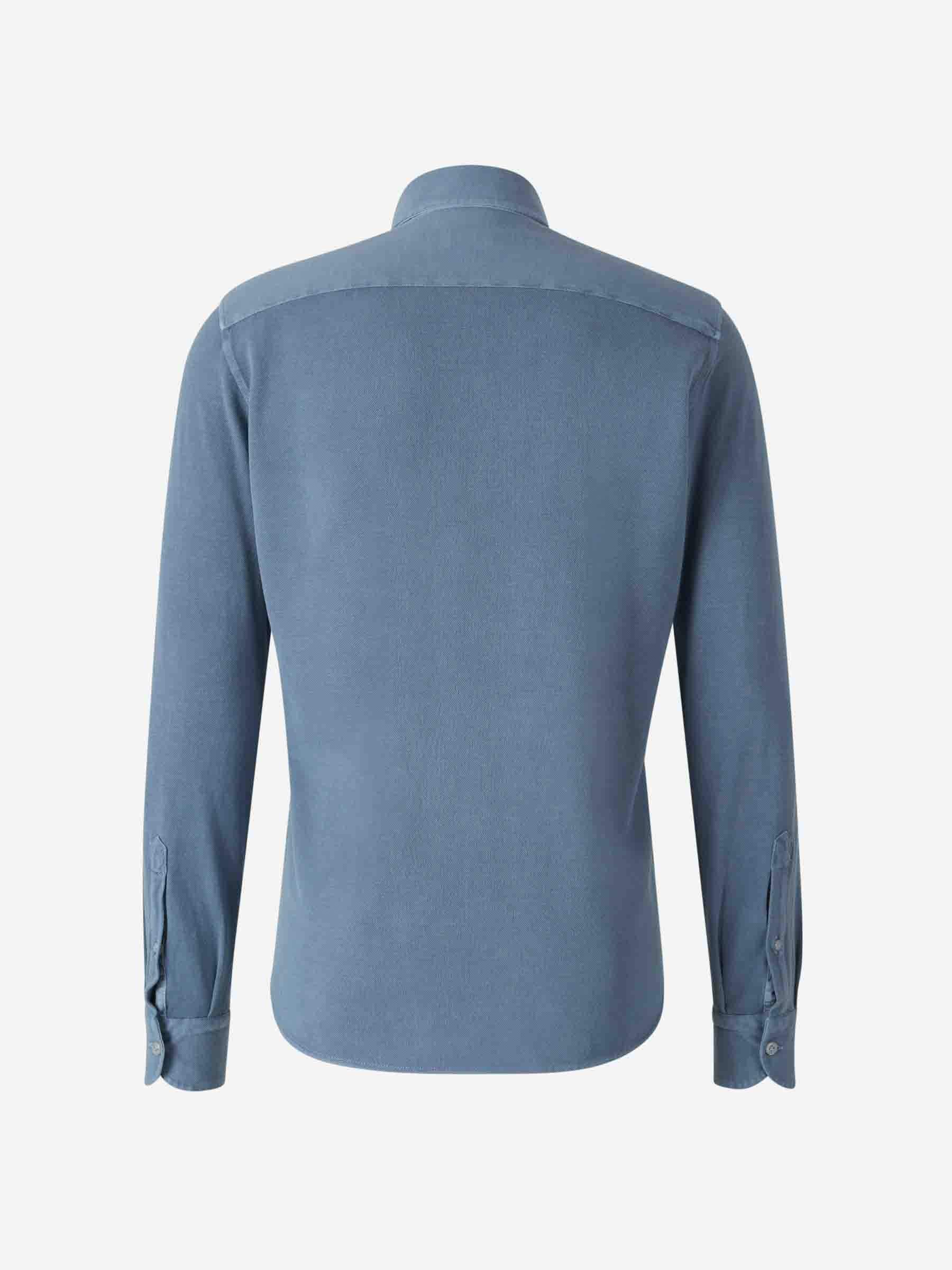 Santa Eulalia Hombre Barcelona Camisa Lisa Algodón color Azul sku 531-006435 04 - Foto 2
