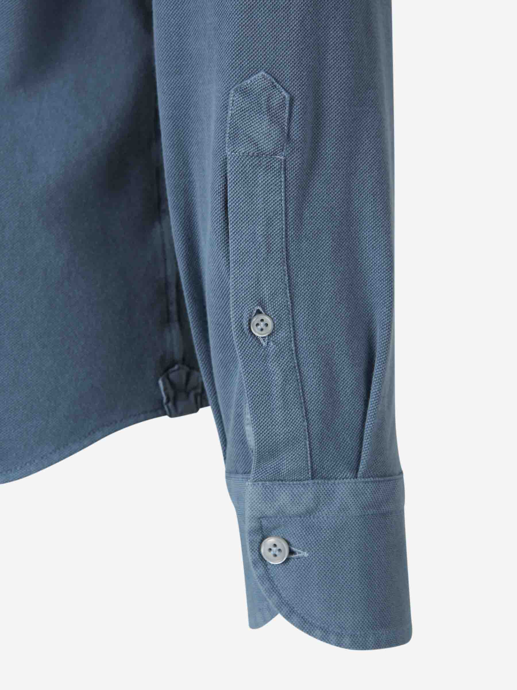 Santa Eulalia Hombre Barcelona Camisa Lisa Algodón color Azul sku 531-006435 04 - Foto 4