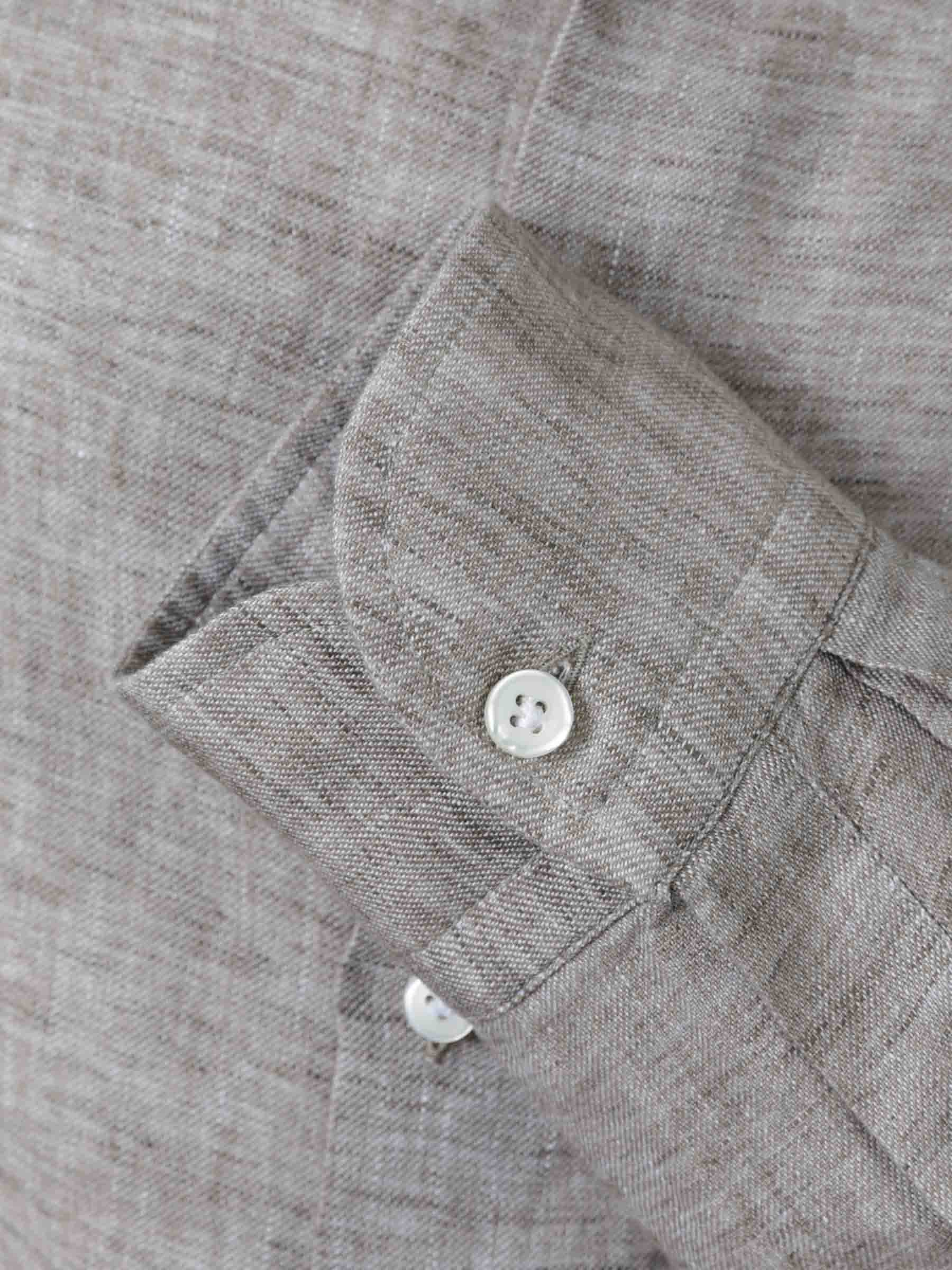 Santa Eulalia Hombre Barcelona Camisa Jaspeada Lino color Camel sku 531-006436 01 - Foto 4
