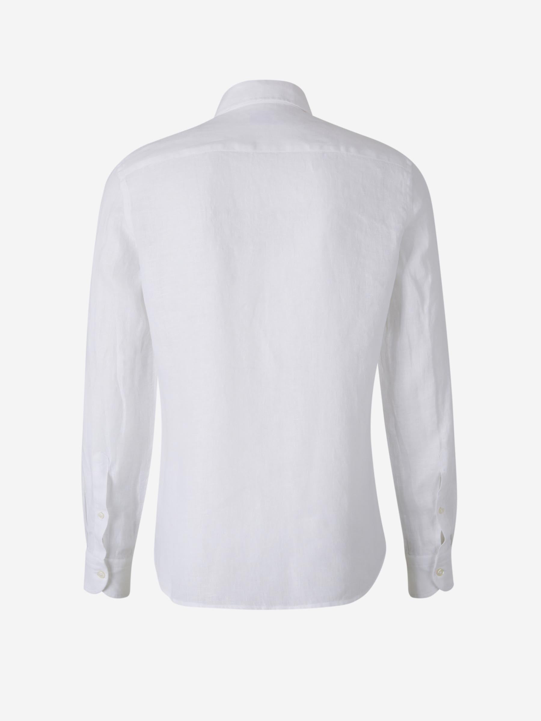 Santa Eulalia Hombre Barcelona Camisa Jaspeada Lino color Blanco sku 531-006436 02 - Foto 2