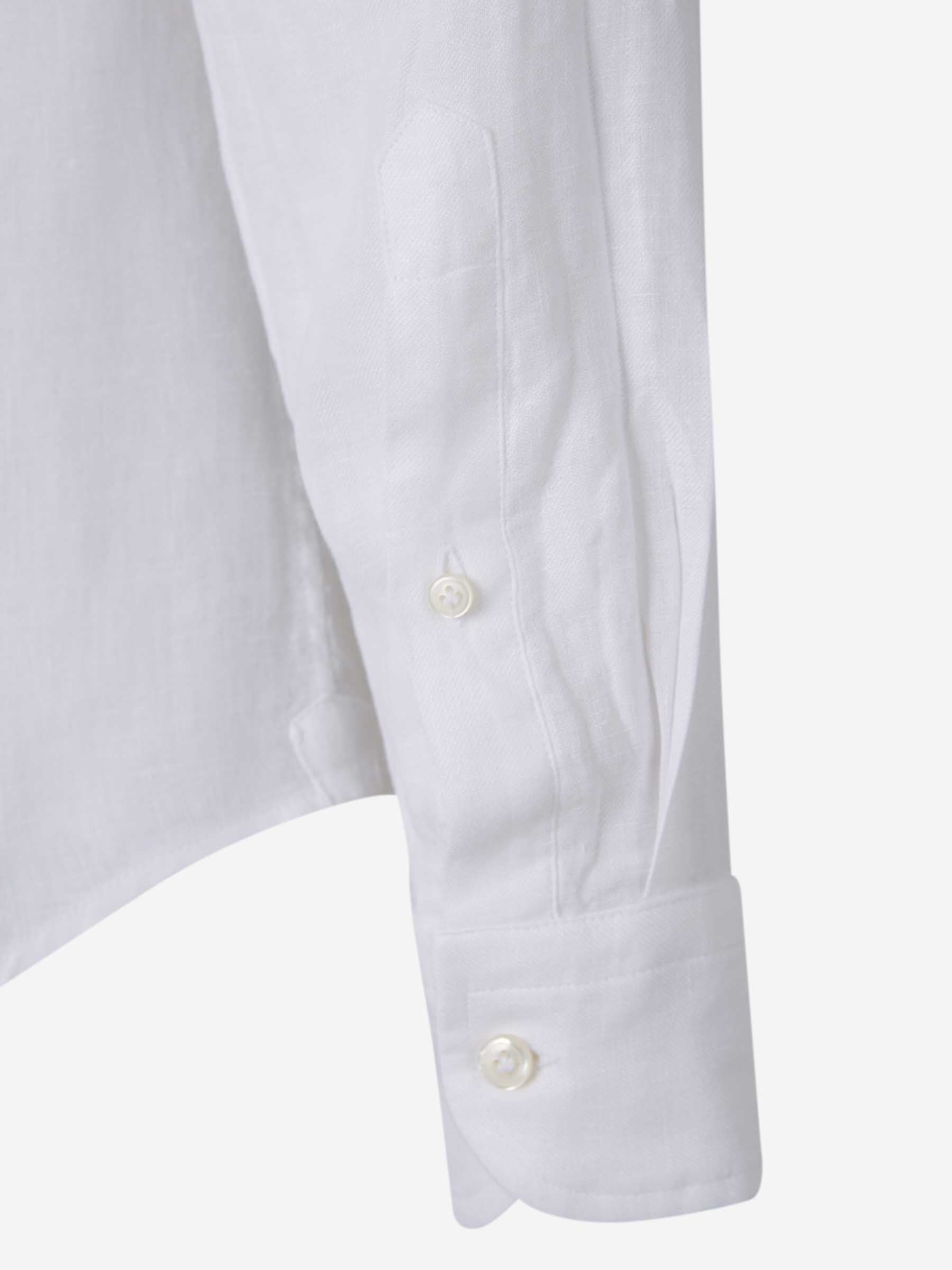 Santa Eulalia Hombre Barcelona Camisa Jaspeada Lino color Blanco sku 531-006436 02 - Foto 4