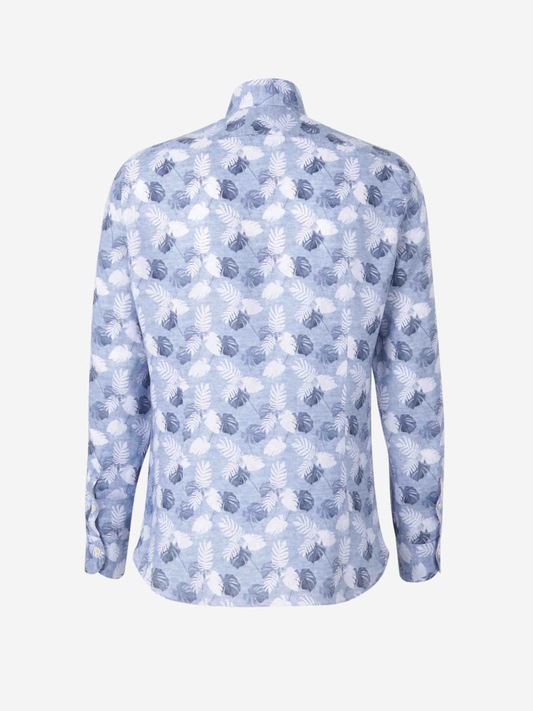Santa Eulalia Hombre Barcelona Camisa Estampado Lino color Azul sku 531-006438 01 - Foto 2
