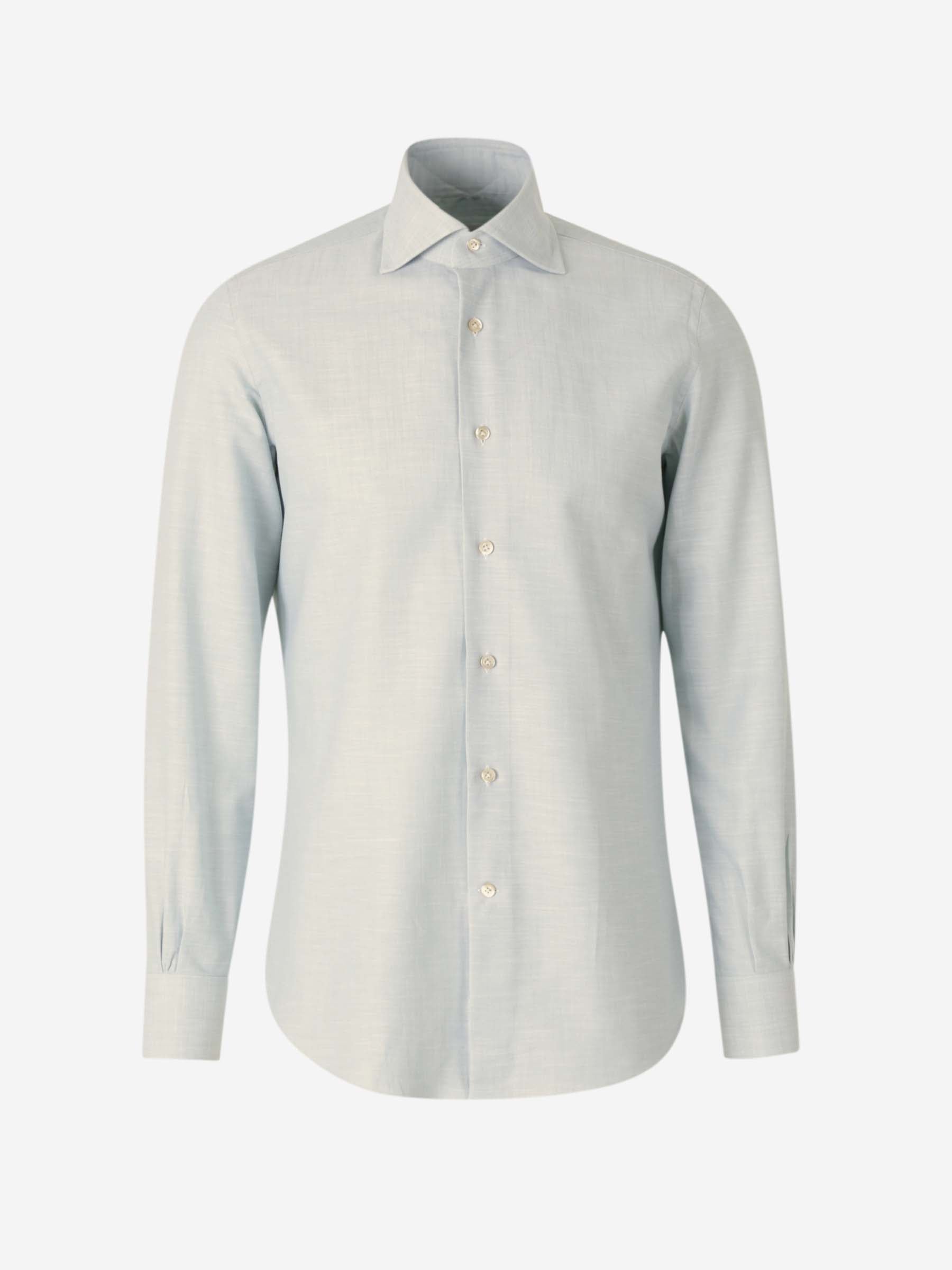 Santa Eulalia Hombre Barcelona Camisa Jaspeada Algodón color Azul Celeste sku 531-006443 02 - Foto 1