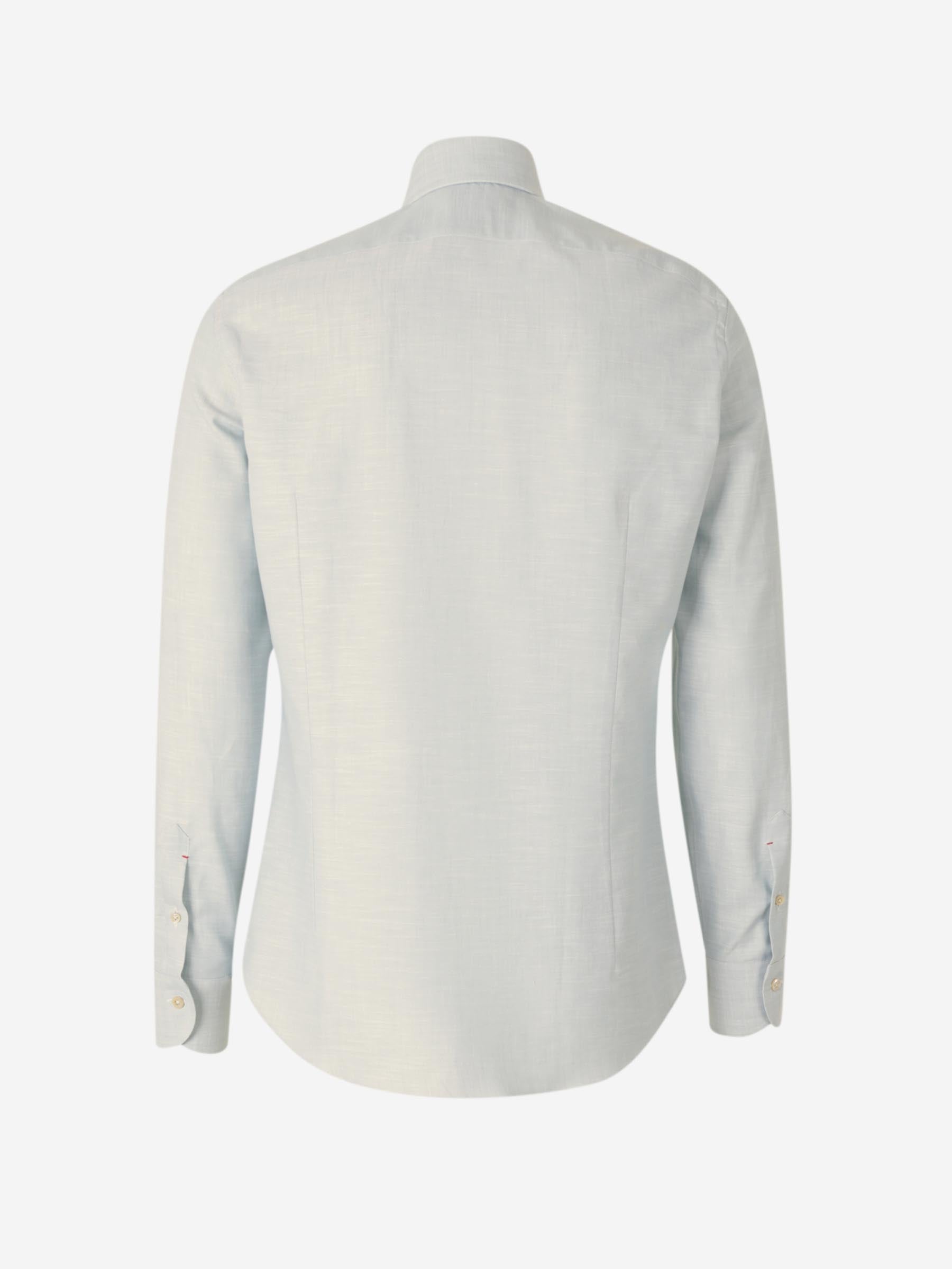 Santa Eulalia Hombre Barcelona Camisa Jaspeada Algodón color Azul Celeste sku 531-006443 02 - Foto 2