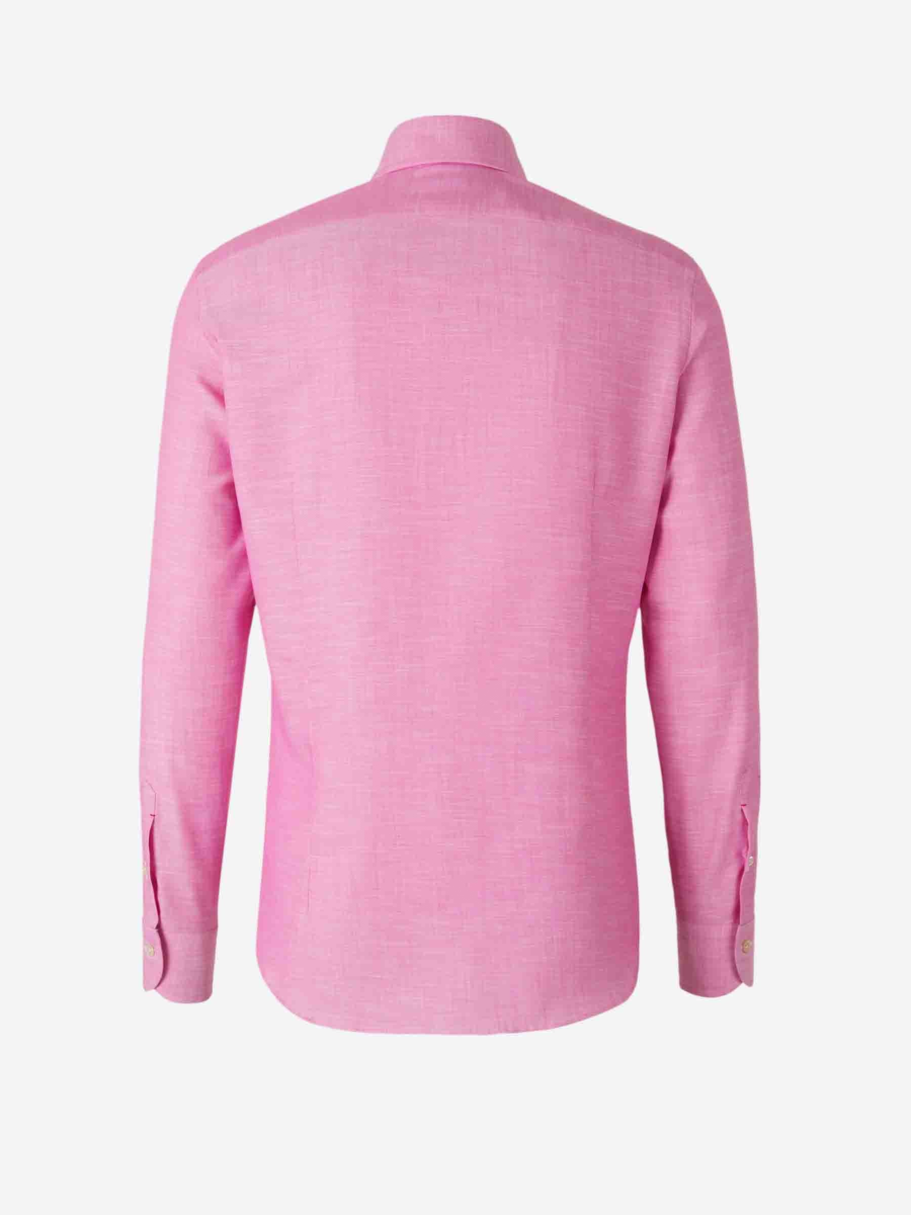 Outlet online Santa Eulalia Hombre Camisa Jaspeada Algodón color Rosa sku 531-006443 03 - Foto 2