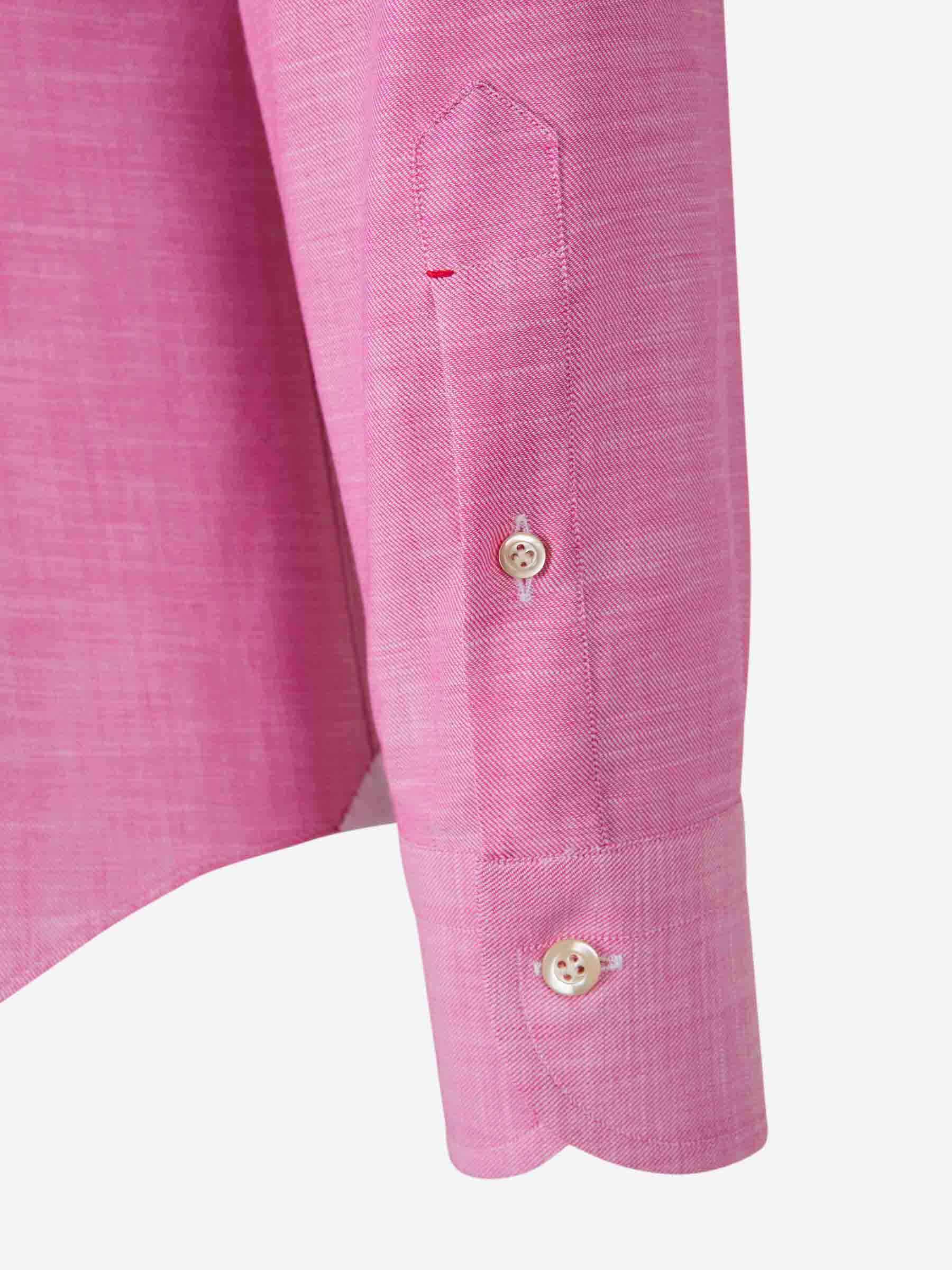 Outlet online Santa Eulalia Hombre Camisa Jaspeada Algodón color Rosa sku 531-006443 03 - Foto 4