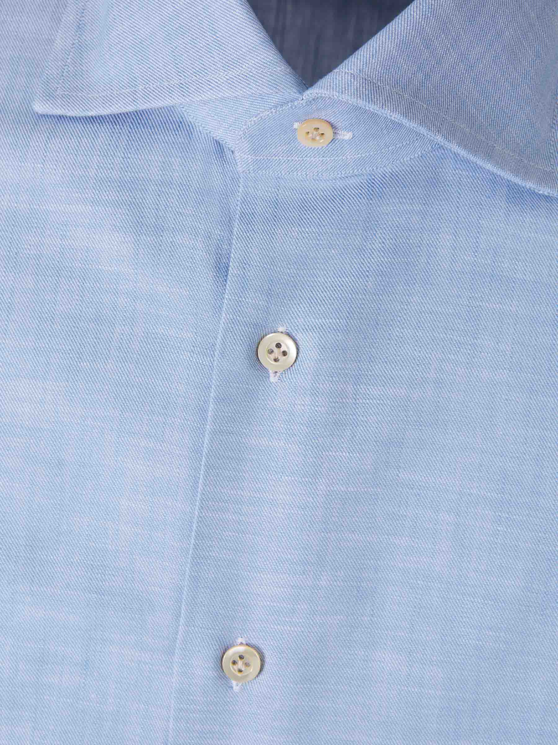 Santa Eulalia Hombre Barcelona Camisa Jaspeada Algodón color Azul sku 531-006443 04 - Foto 3