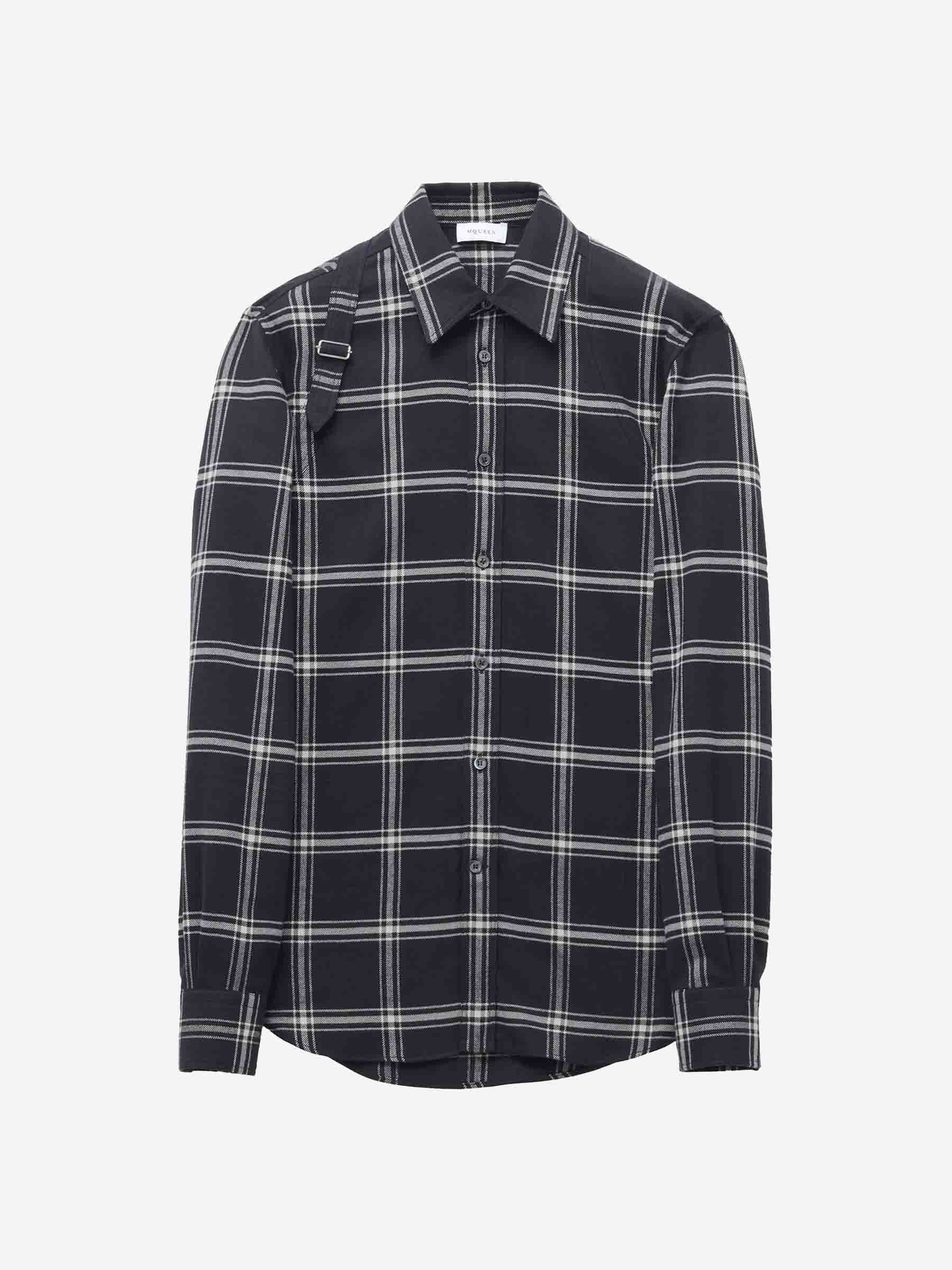 Alexander McQueen Hombre Barcelona Camisa Cuadros Arnés color Negro sku 531-006448 01 - Foto 1