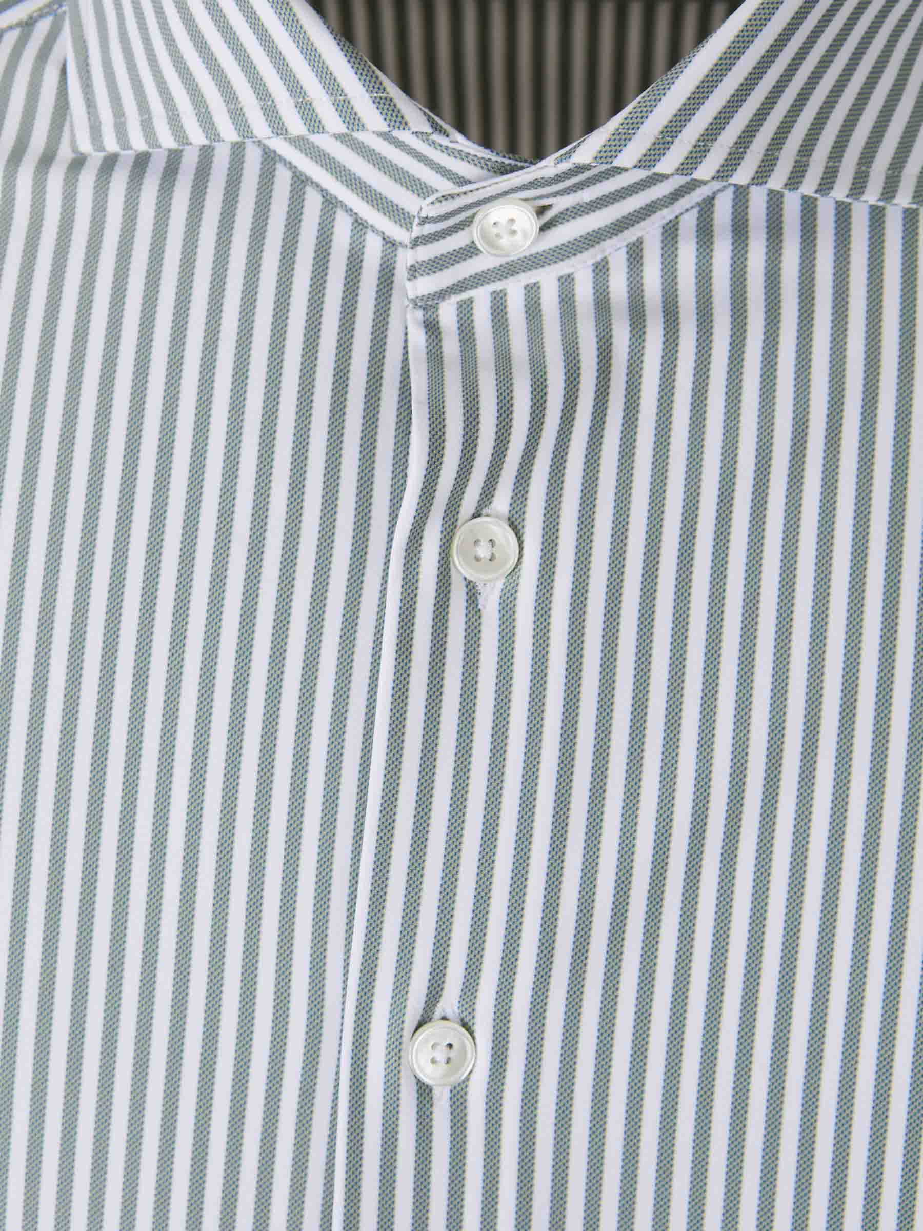 Outlet online Traiano Milano Hombre Camisa Motivo Rayas color Verde sku 531-006457 01 - Foto 3