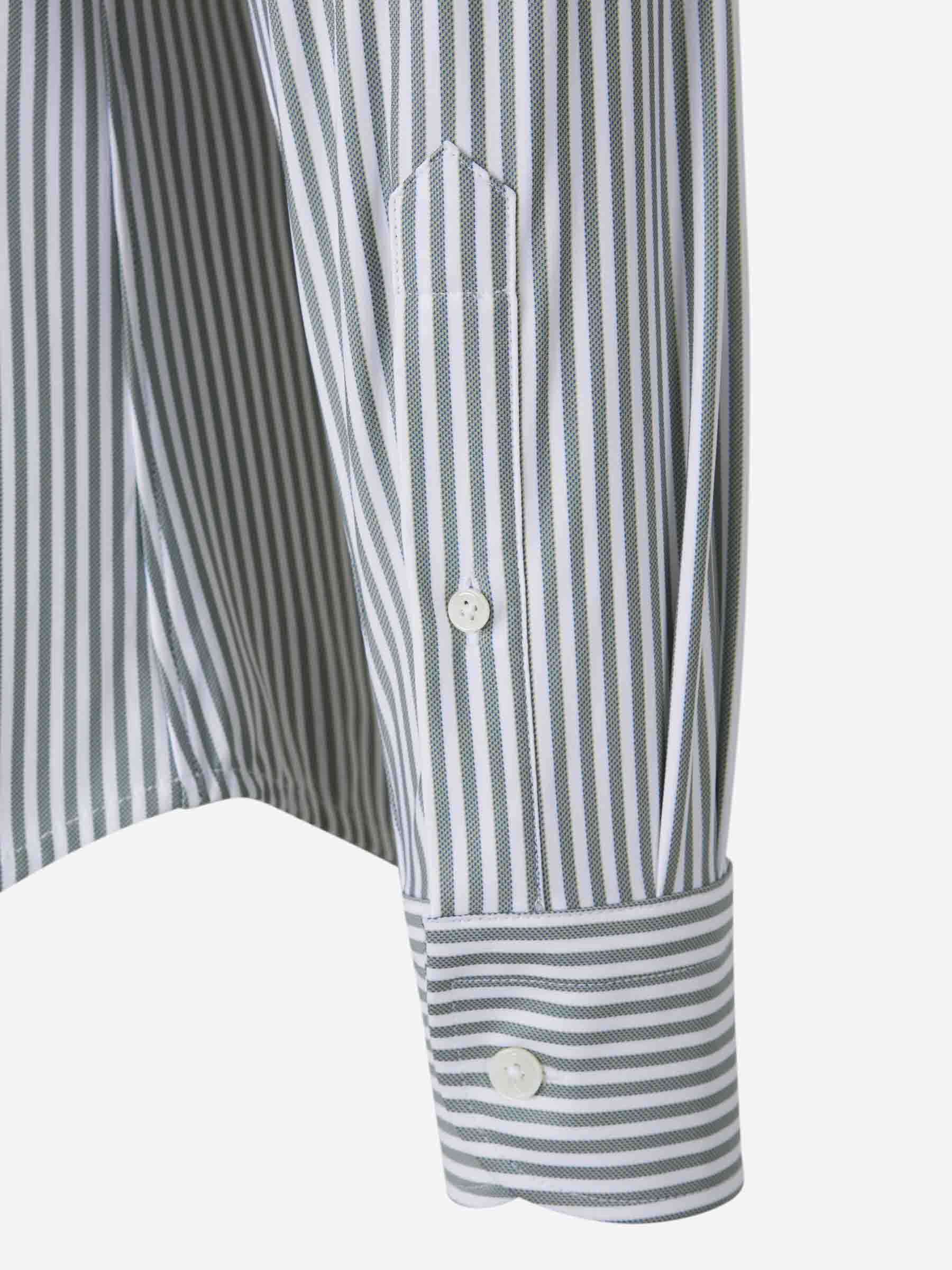 Outlet online Traiano Milano Hombre Camisa Motivo Rayas color Verde sku 531-006457 01 - Foto 4