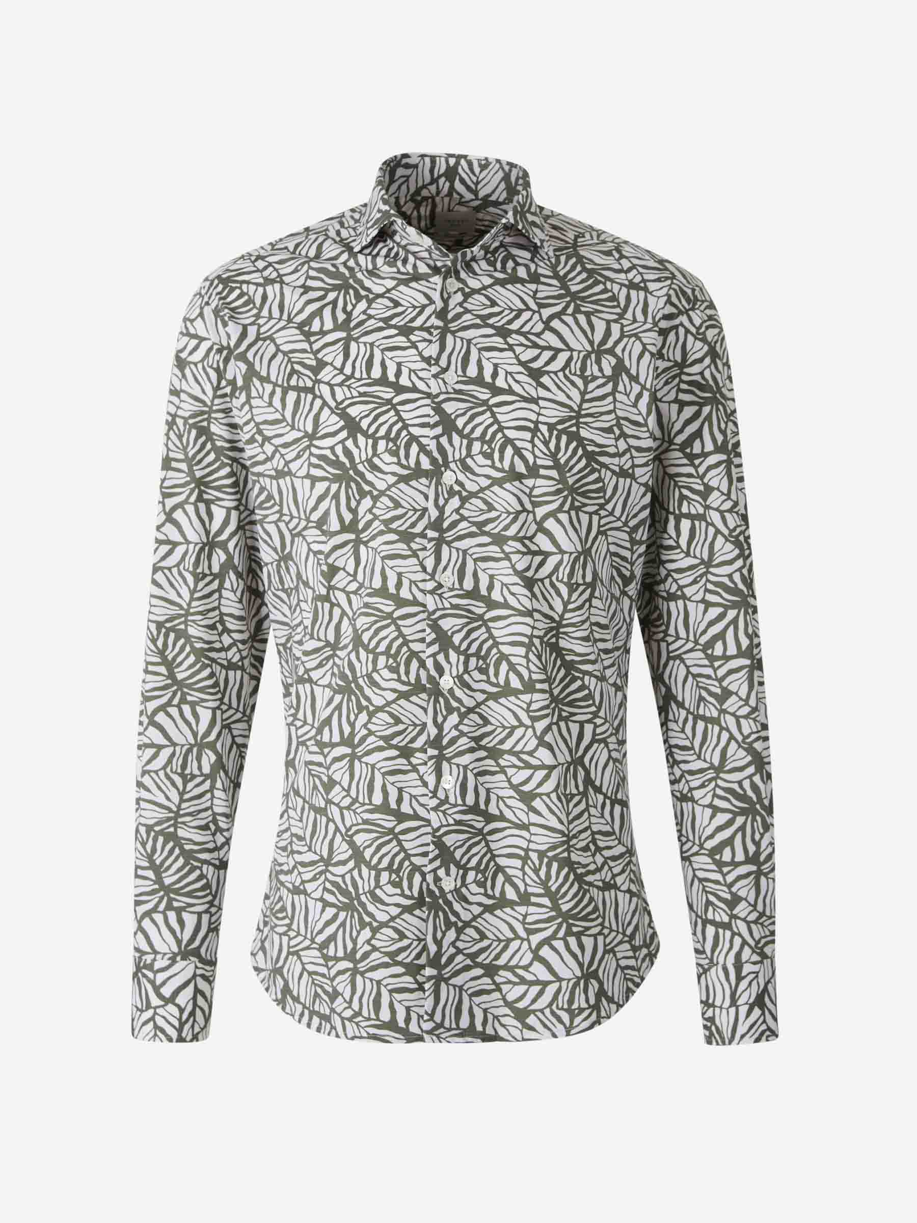 Traiano Milano Hombre Barcelona Camisa Motivo Floral color Verde sku 531-006458 01 - Foto 1