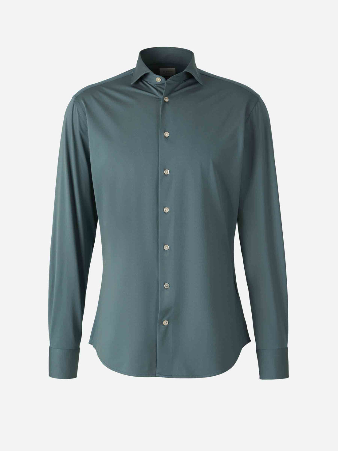 Traiano Milano Hombre Barcelona Camisa Lisa Elástica color Verde Oscuro sku 531-006459 01 - Foto 1