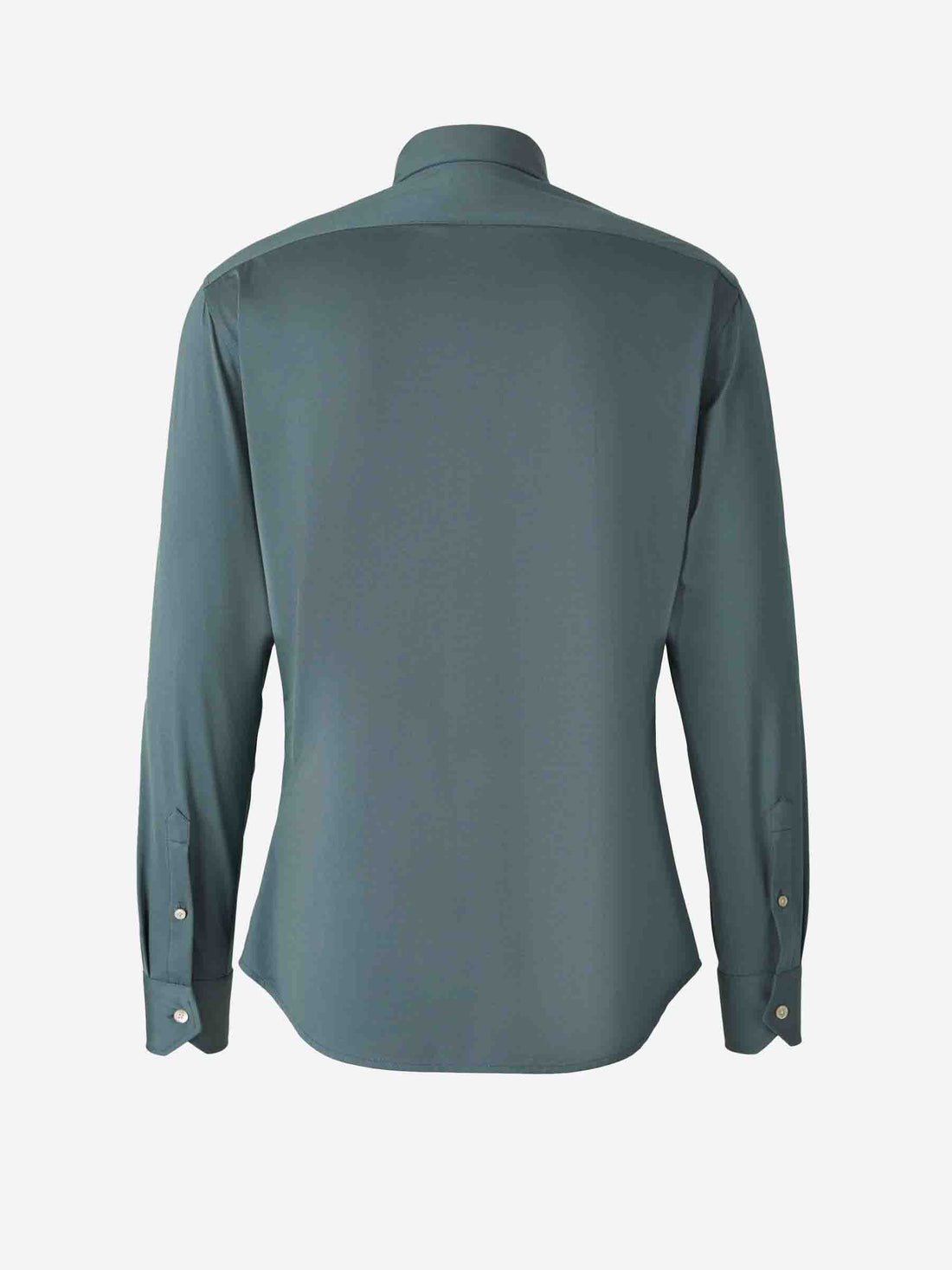 Traiano Milano Hombre Barcelona Camisa Lisa Elástica color Verde Oscuro sku 531-006459 01 - Foto 2