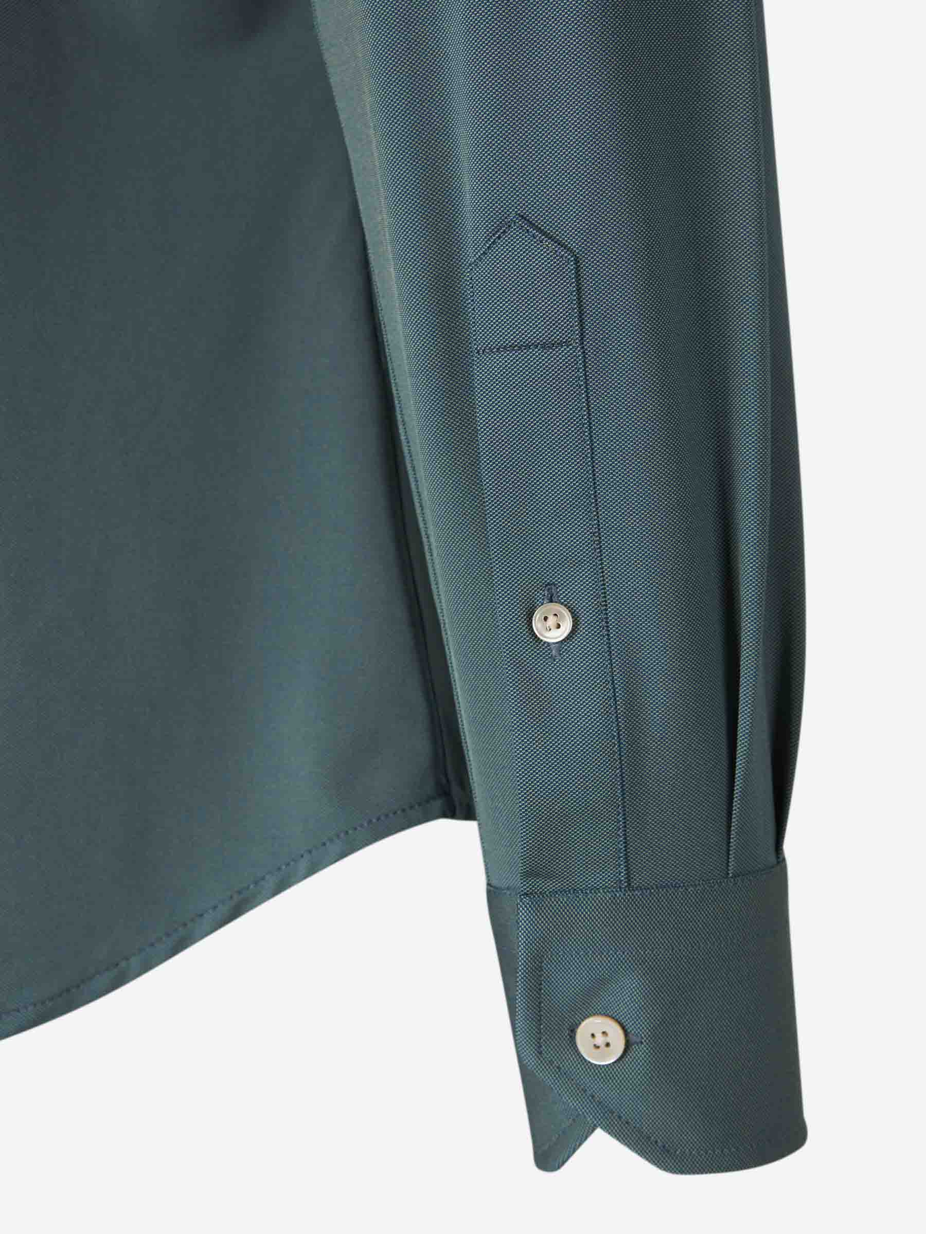 Traiano Milano Hombre Barcelona Camisa Lisa Elástica color Verde Oscuro sku 531-006459 01 - Foto 4