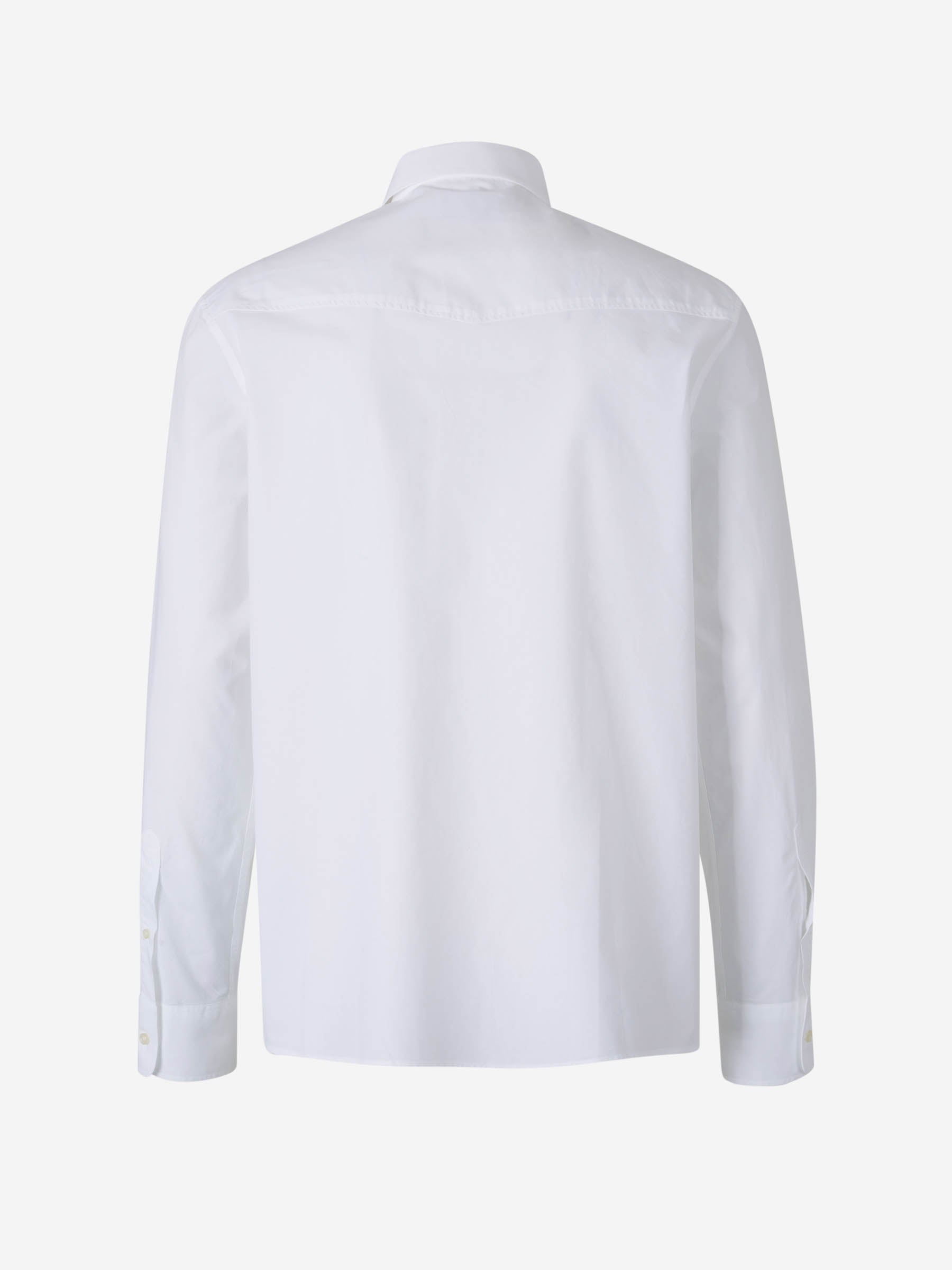 Outlet online Officine Générale Hombre Camisa Popelina Algodón color Blanco sku 531-006461 01 - Foto 2
