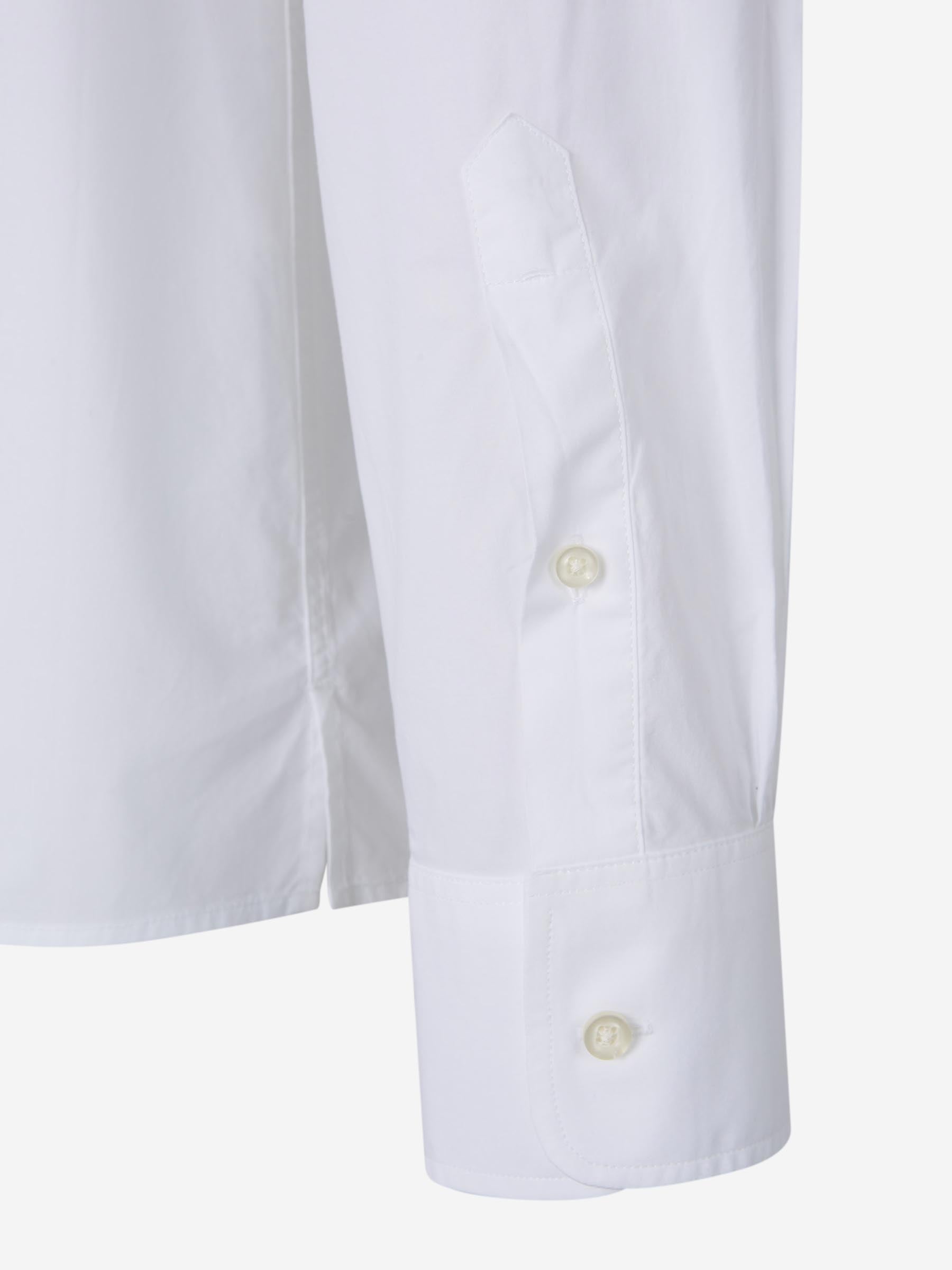 Outlet online Officine Générale Hombre Camisa Popelina Algodón color Blanco sku 531-006461 01 - Foto 4