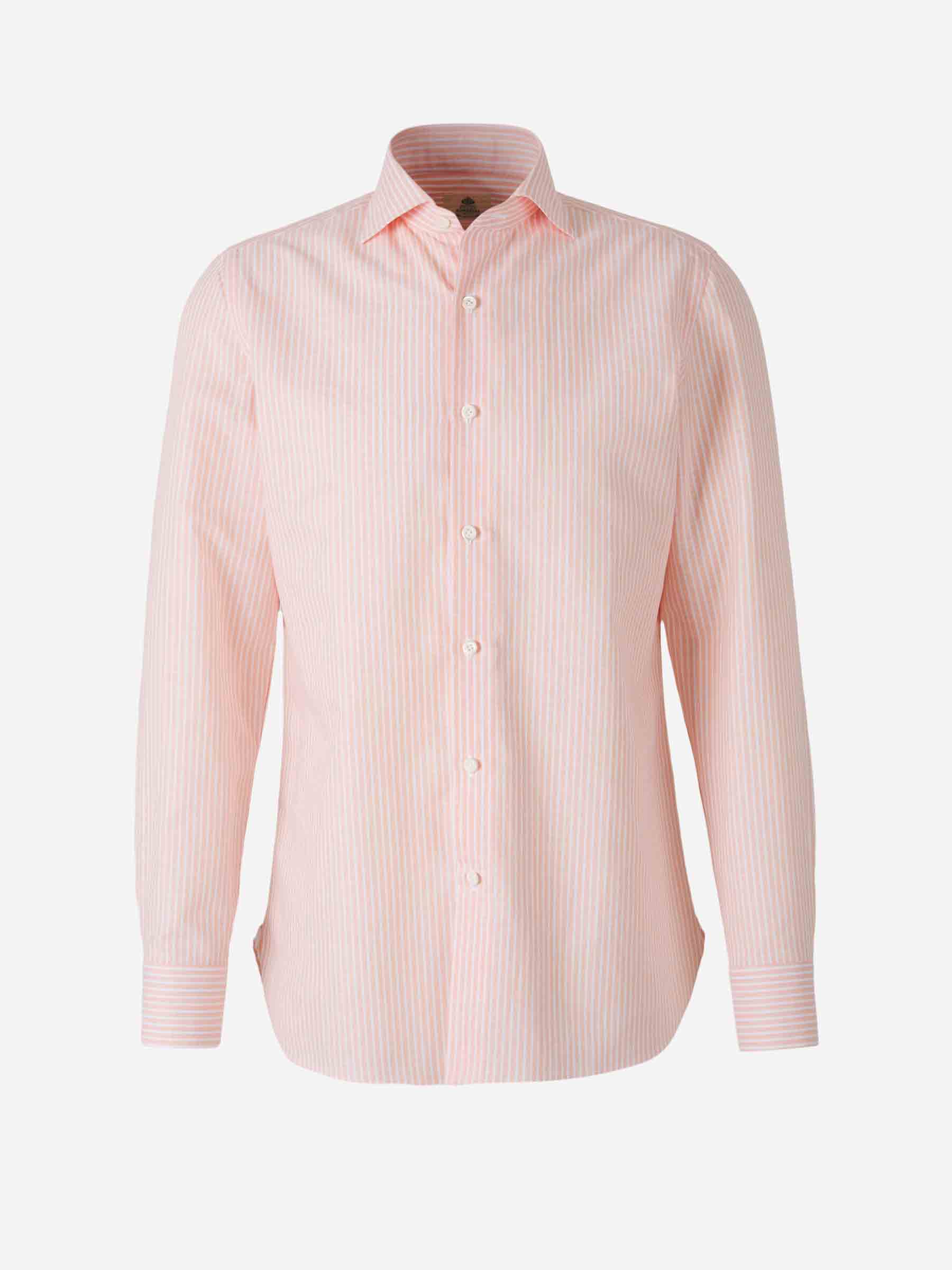 Outlet online Borrelli Hombre Camisa Rayas Algodón color Naranja Claro sku 531-006469 01 - Foto 1