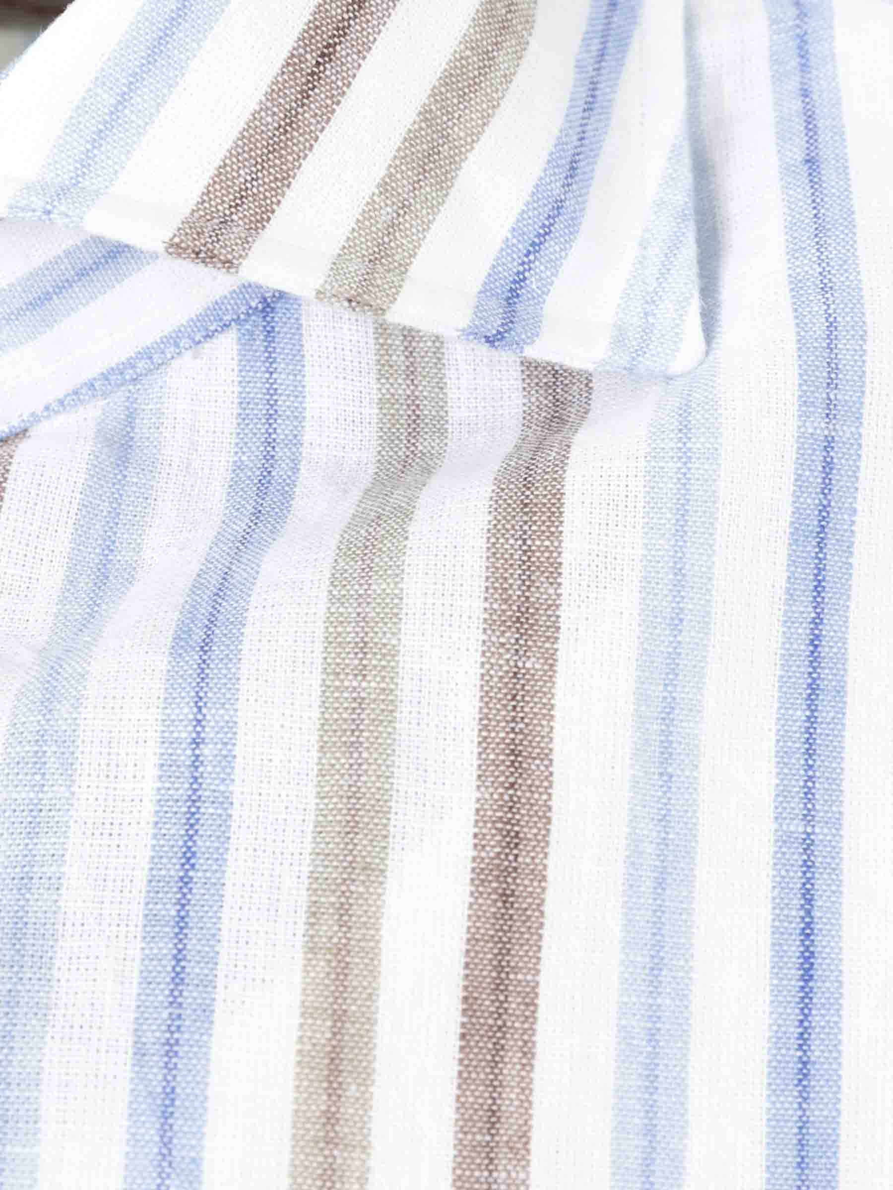 Borrelli Hombre Barcelona Camisa Motivo Rayas color Azul sku 531-006470 02 - Foto 3