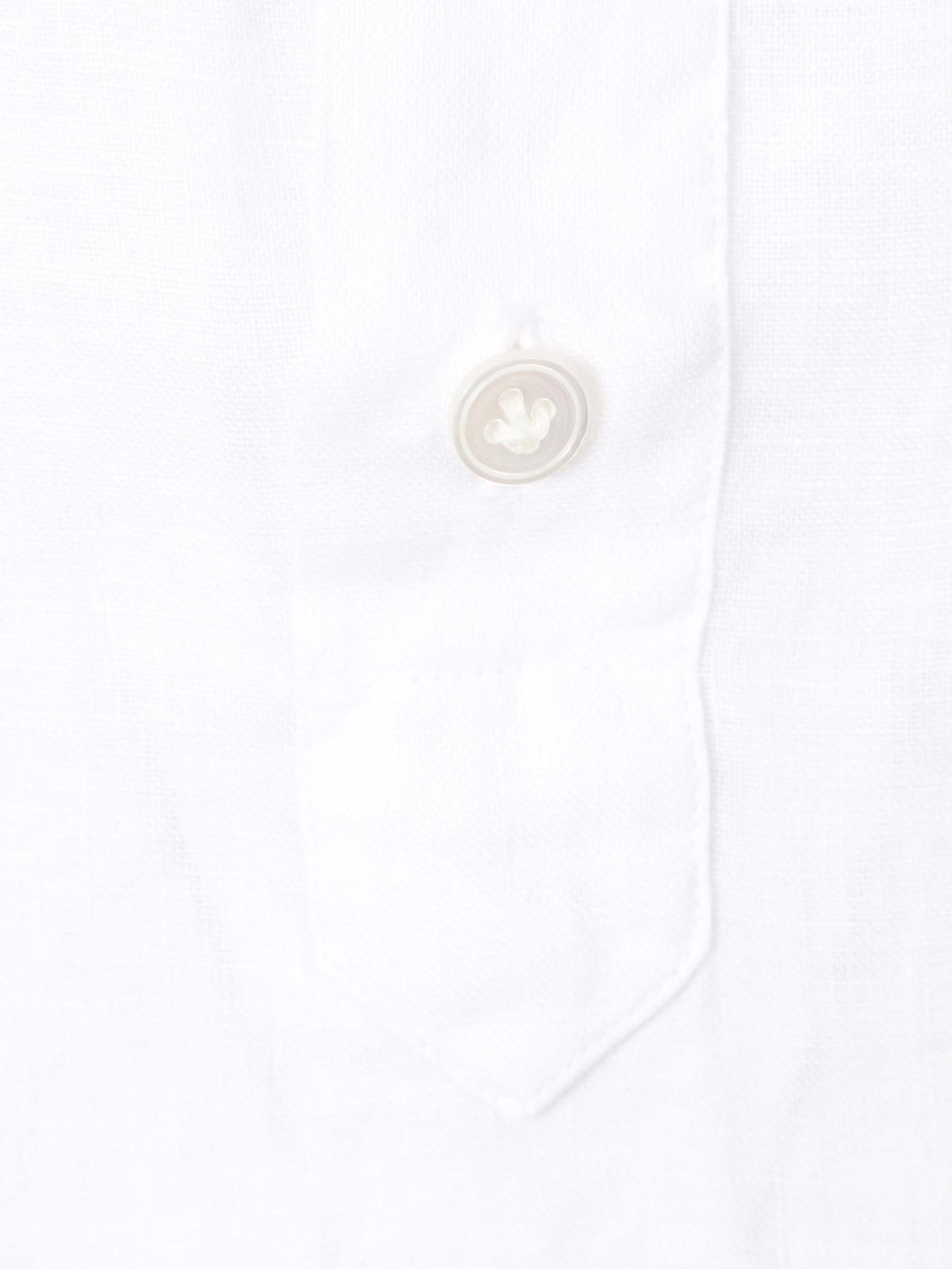 Vincenzo di Ruggiero Hombre Barcelona Camisa Lino Lisa color Blanco sku 531-006483 02 - Foto 3