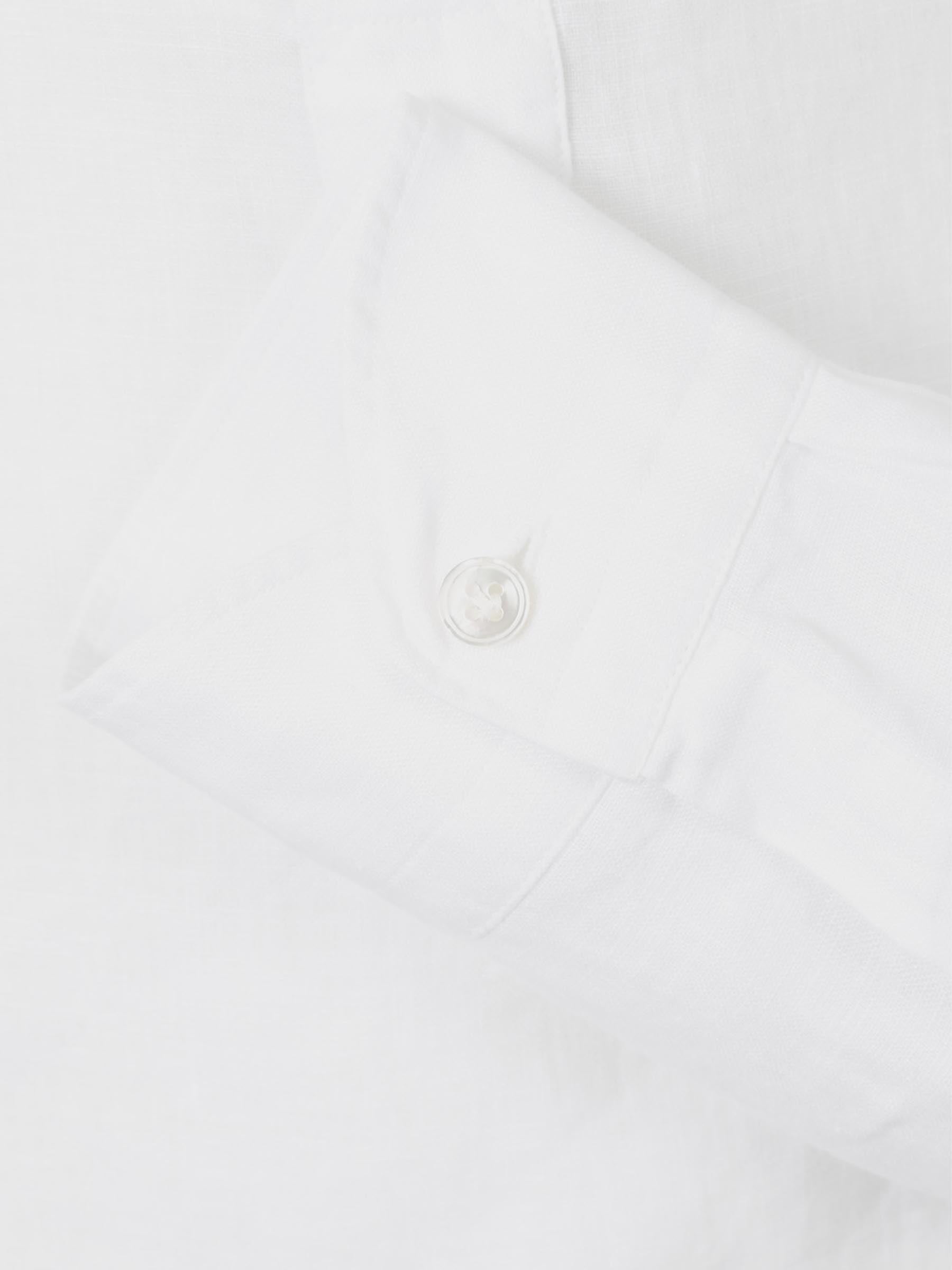 Vincenzo di Ruggiero Hombre Barcelona Camisa Lino Lisa color Blanco sku 531-006483 02 - Foto 4