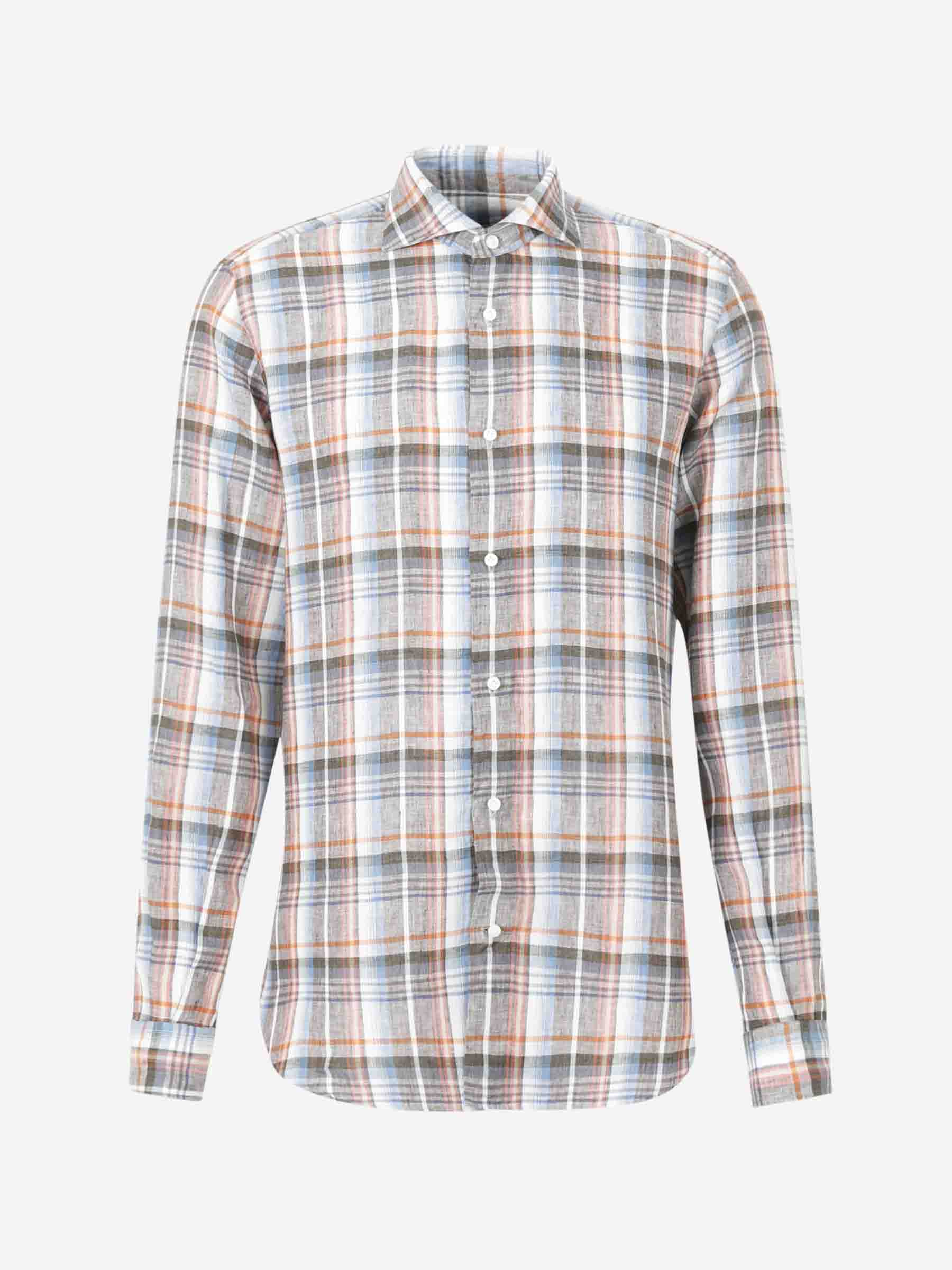 Vincenzo di Ruggiero Hombre Barcelona Camisa Motivo Cuadros color Naranja sku 531-006484 01 - Foto 1