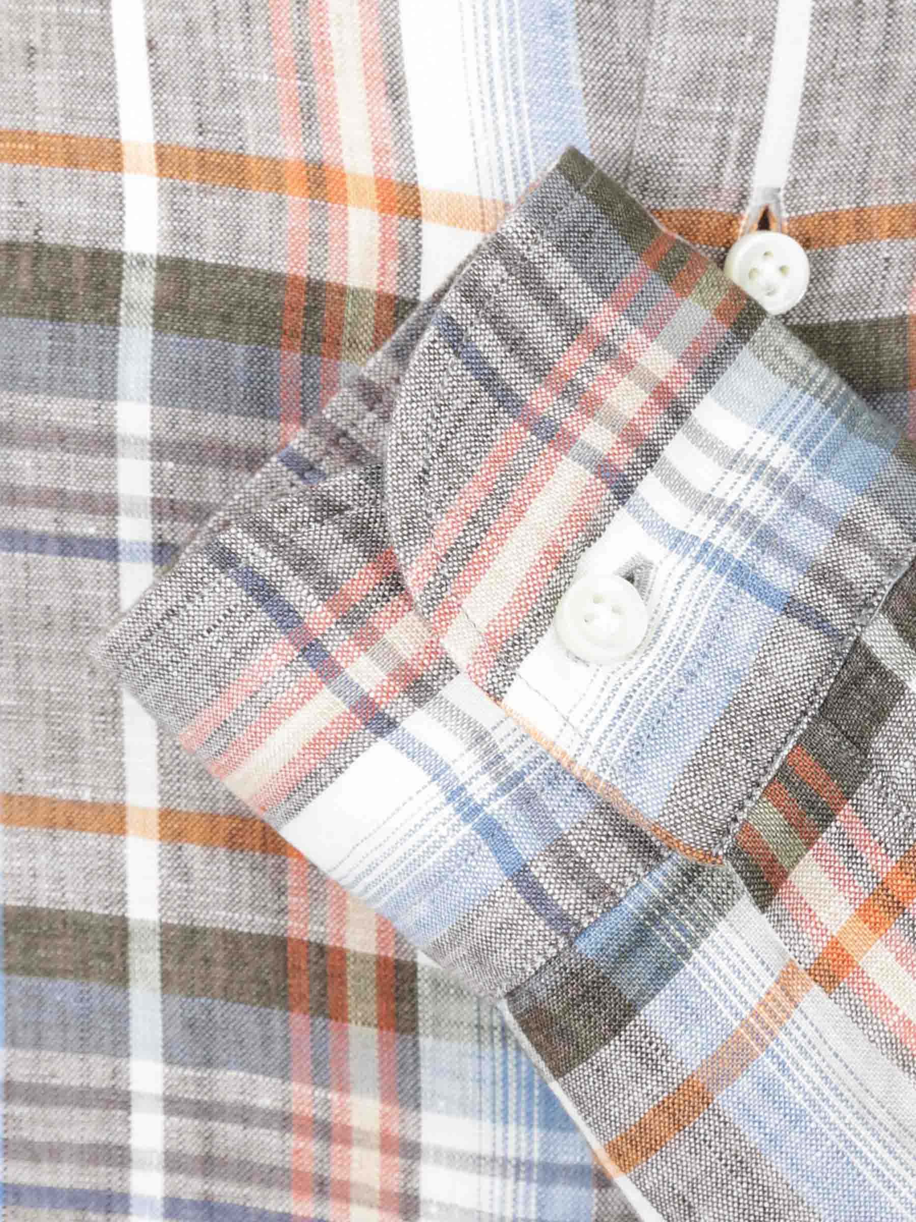 Vincenzo di Ruggiero Hombre Barcelona Camisa Motivo Cuadros color Naranja sku 531-006484 01 - Foto 4
